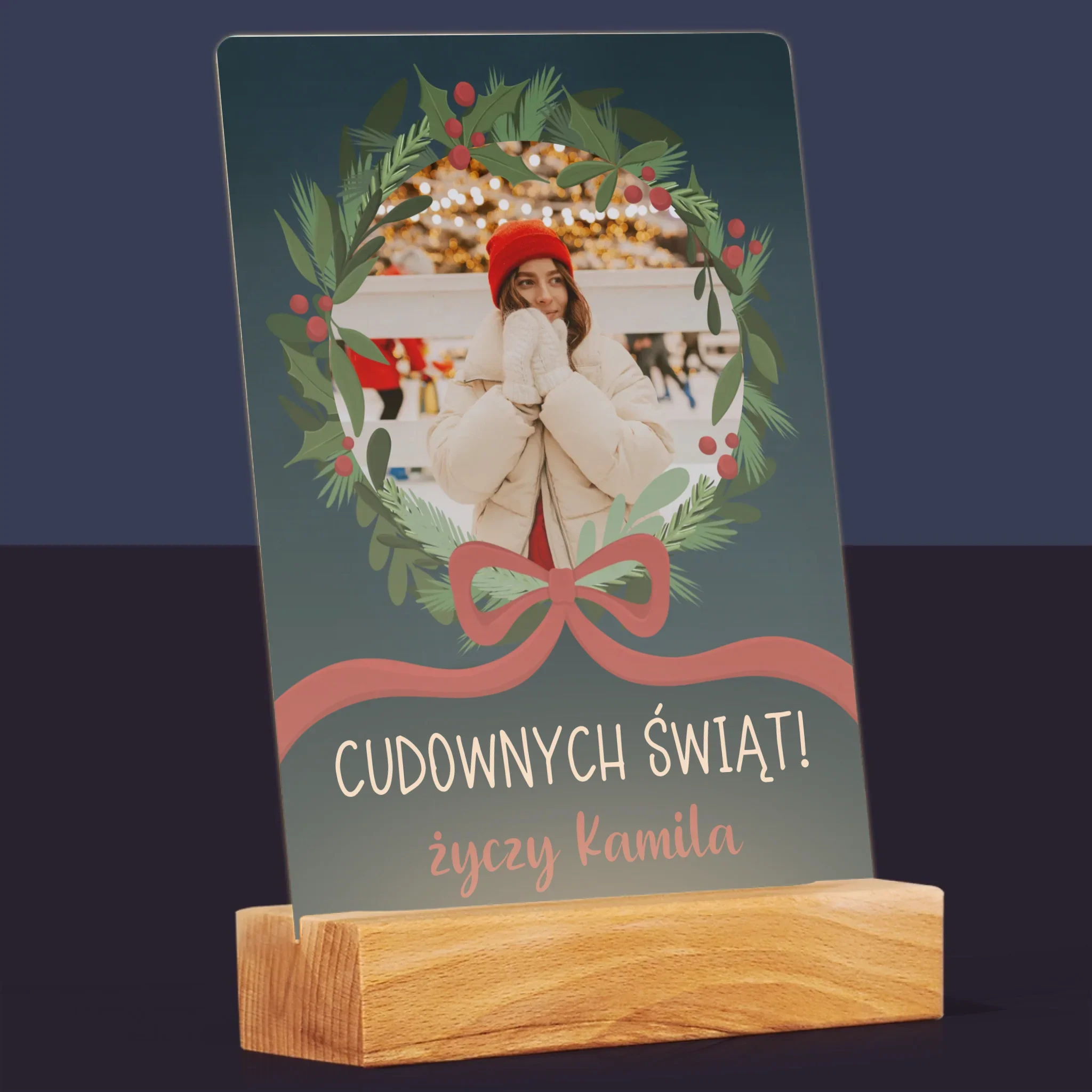 Zdjęcie I Podpis: Cudownych Świąt - Wydruk Na Szkle Akrylowym - Image 8