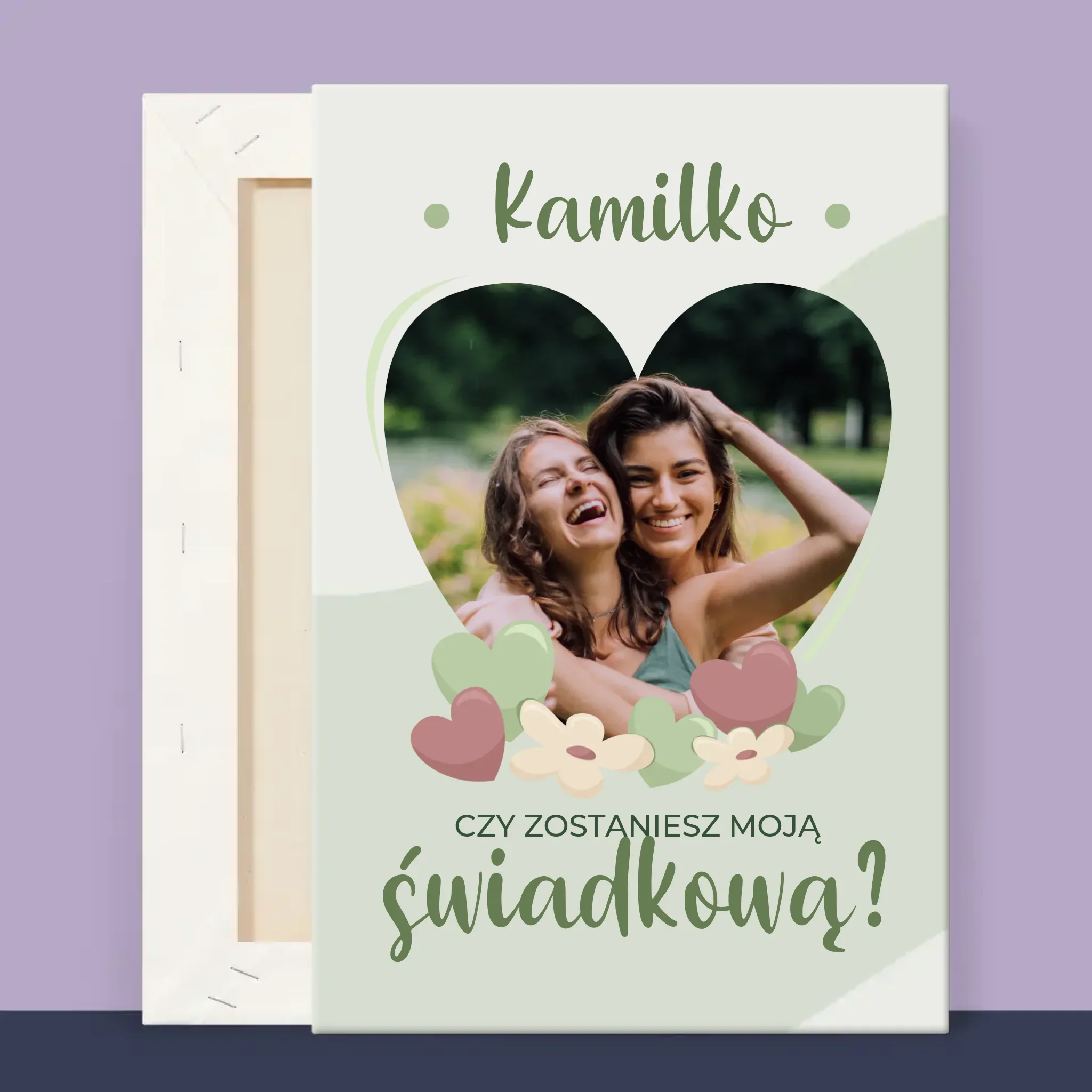 Zdjęcie i Podpis: Czy Zostaniesz Moją Świadkową Kwiaty - Wydruk Obramowany - Image 12