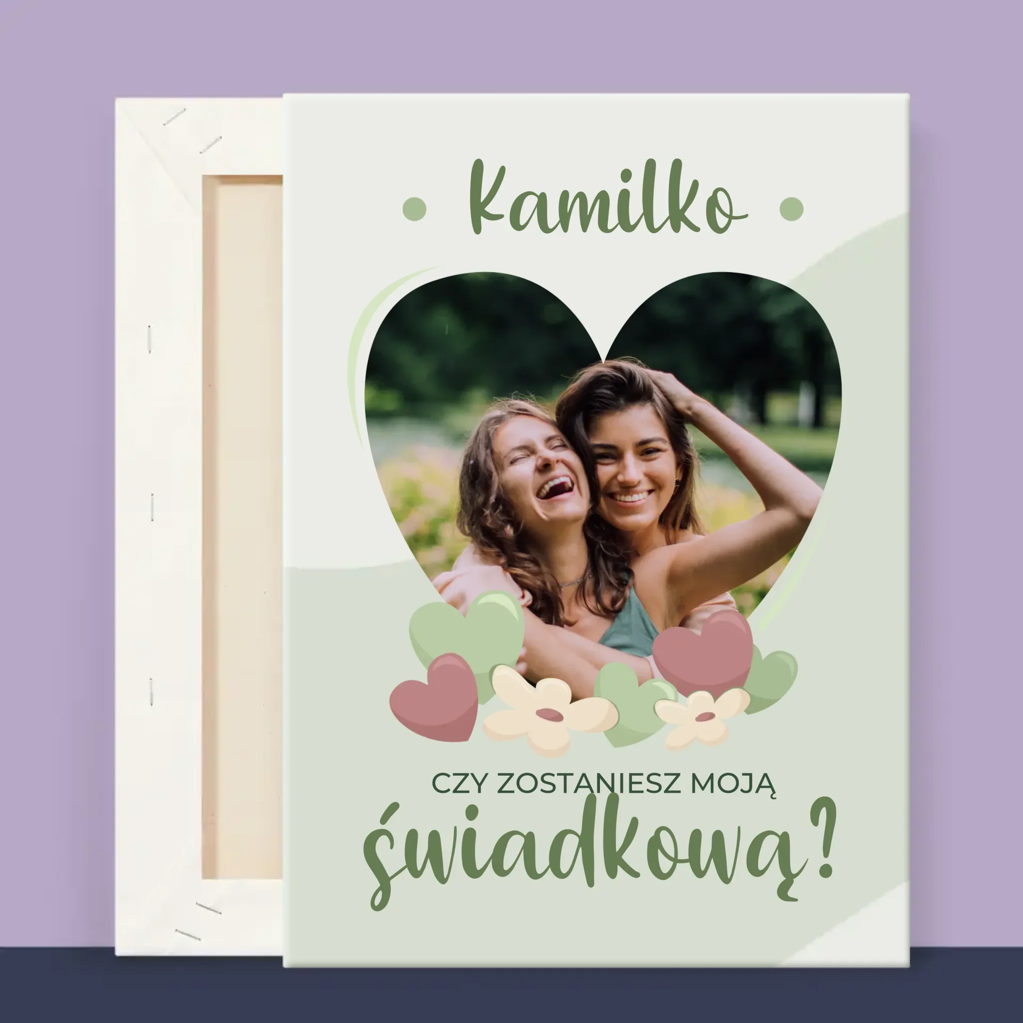 Zdjęcie i Podpis: Czy Zostaniesz Moją Świadkową Kwiaty - Wydruk Obramowany - Image 13