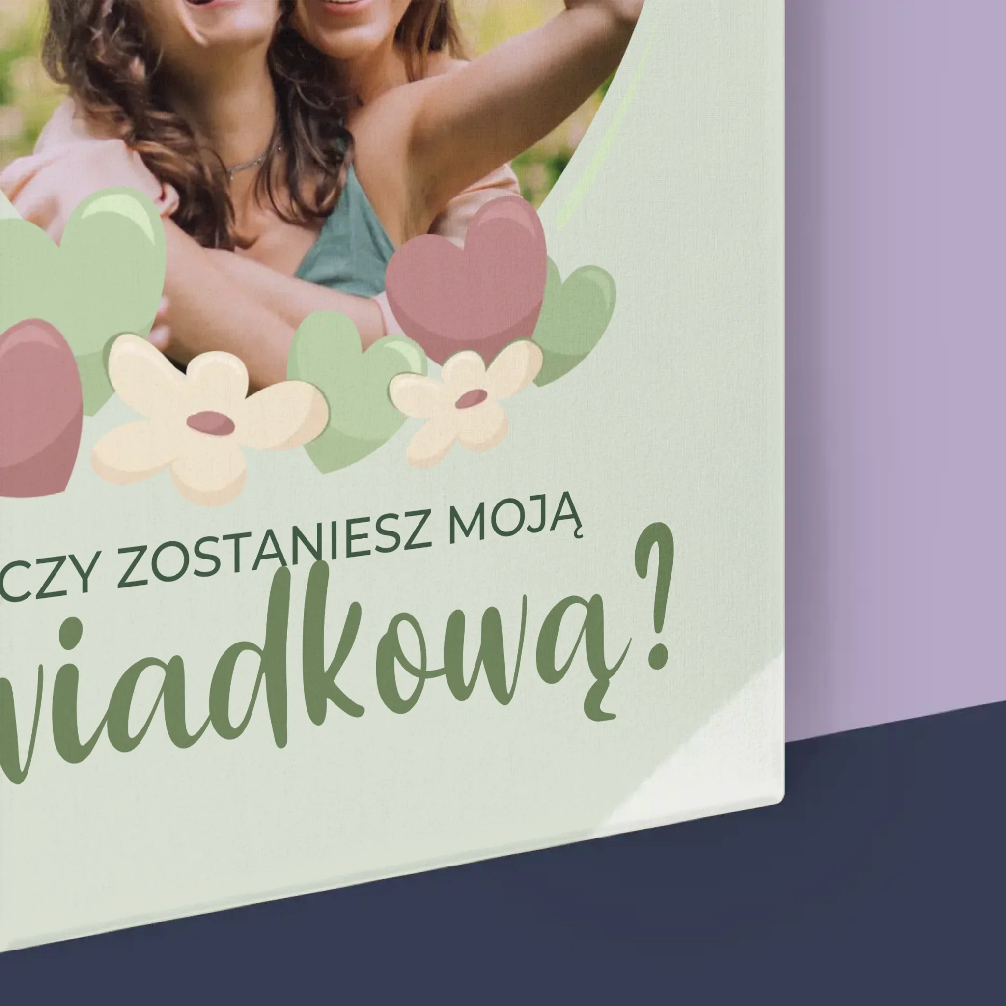 Zdjęcie i Podpis: Czy Zostaniesz Moją Świadkową Kwiaty - Wydruk Obramowany - Image 16