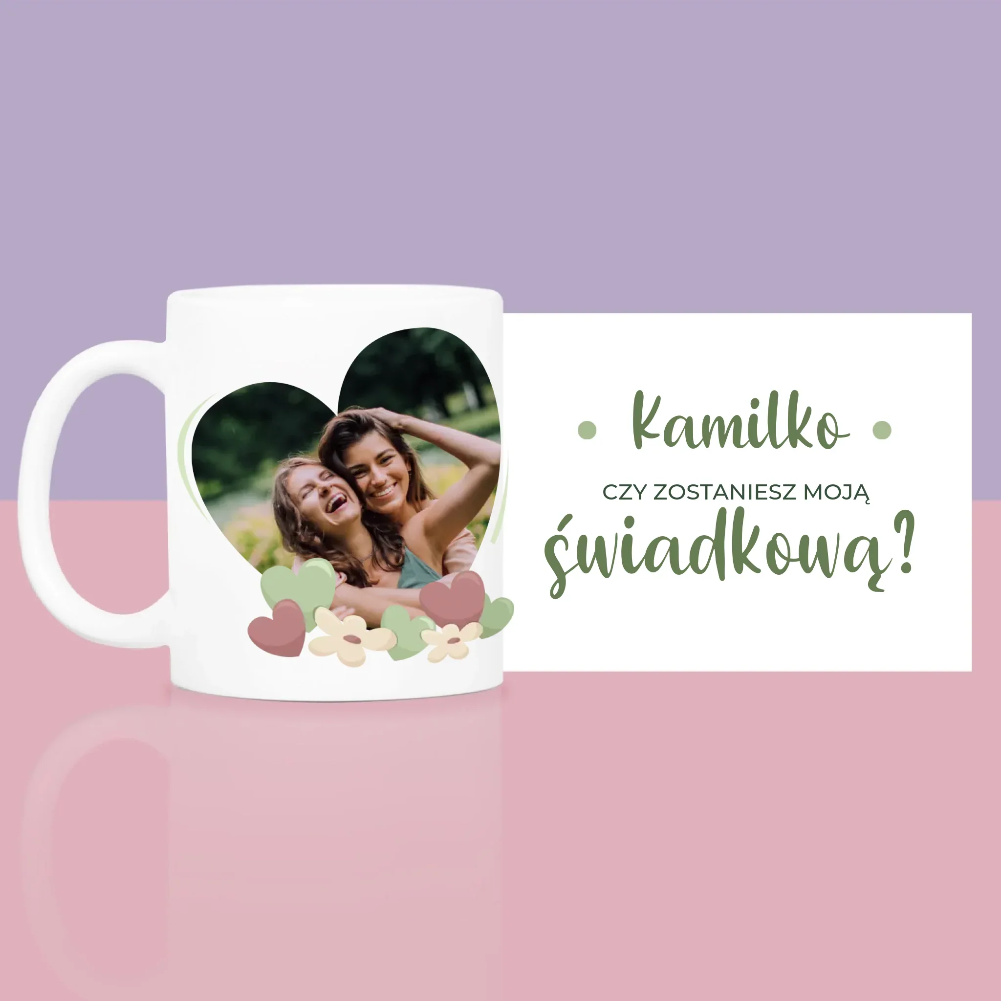 Zdjęcie i Podpis: Czy Zostaniesz Moją Świadkową Kwiaty - Zestaw prezentowy z kubkiem i różanym spa - Image 5