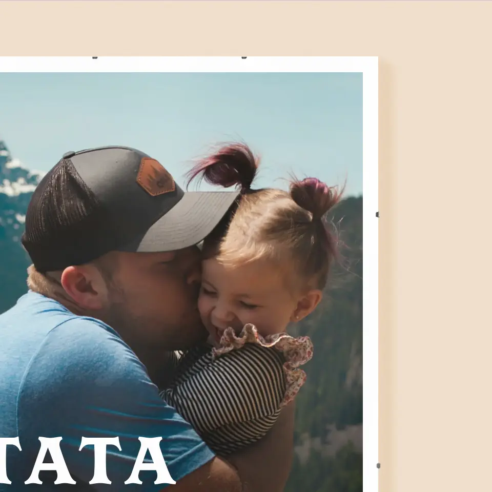 Zdjęcie i Podpis: Definicja Tata - Personalizowany Plakat - Image 3