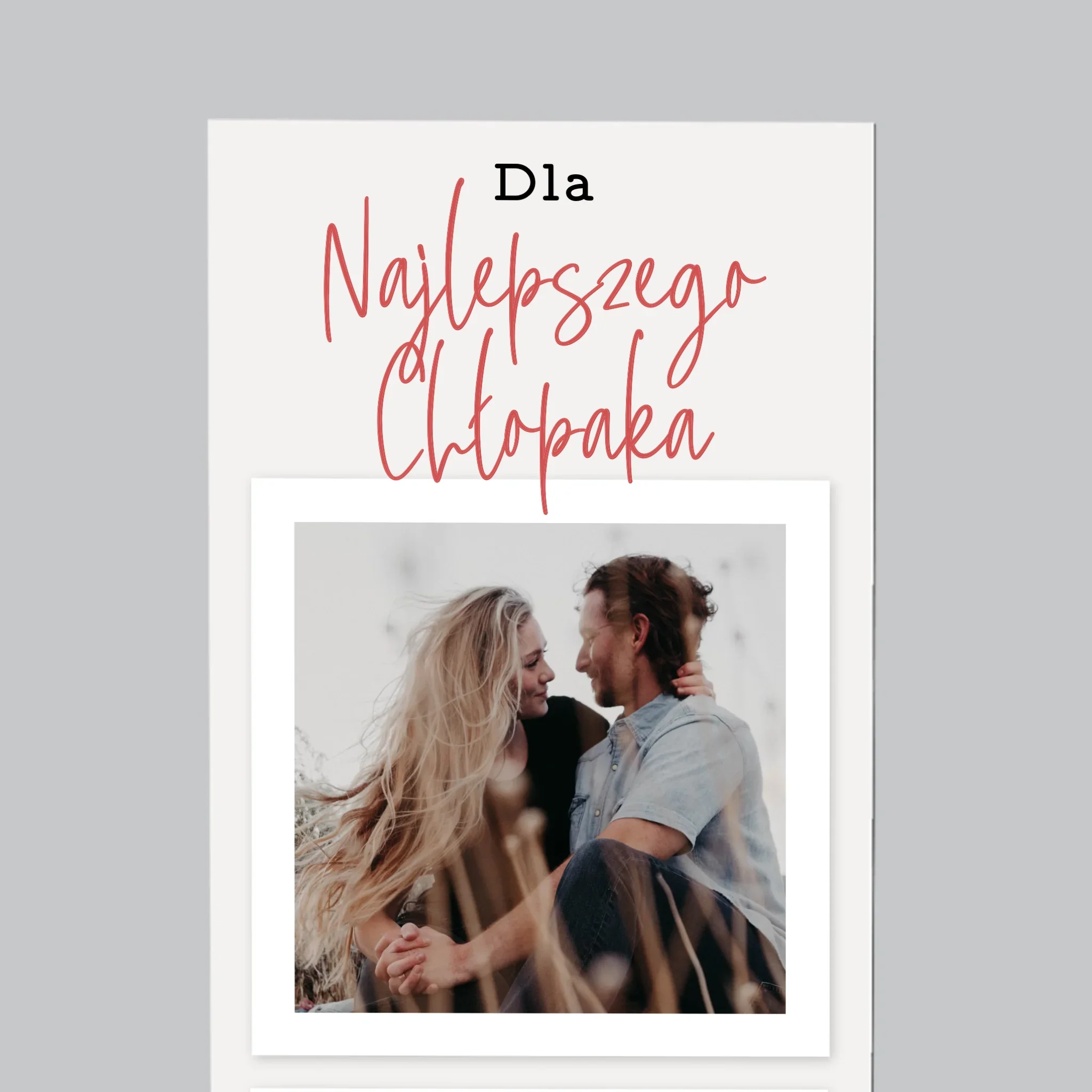Zdjęcie I Podpis: Dla Najlepszego Chłopaka - Magnes Na Lodówkę - Image 3