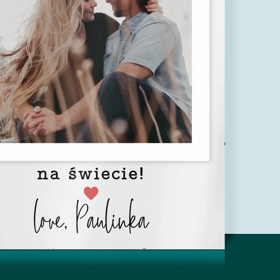 Zdjęcie I Podpis: Dla Najlepszego Chłopaka - Personalizowany Plakat - Image 2