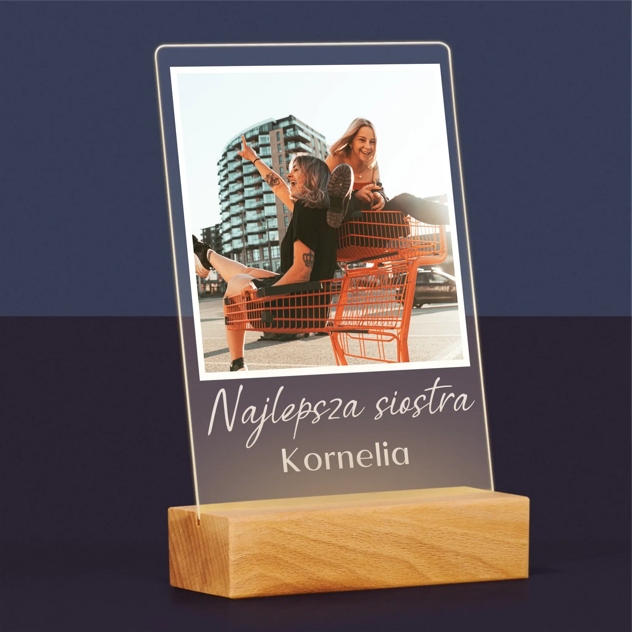 Zdjęcie I Podpis: Dla Siostry - Wydruk Na Szkle Akrylowym - Image 5