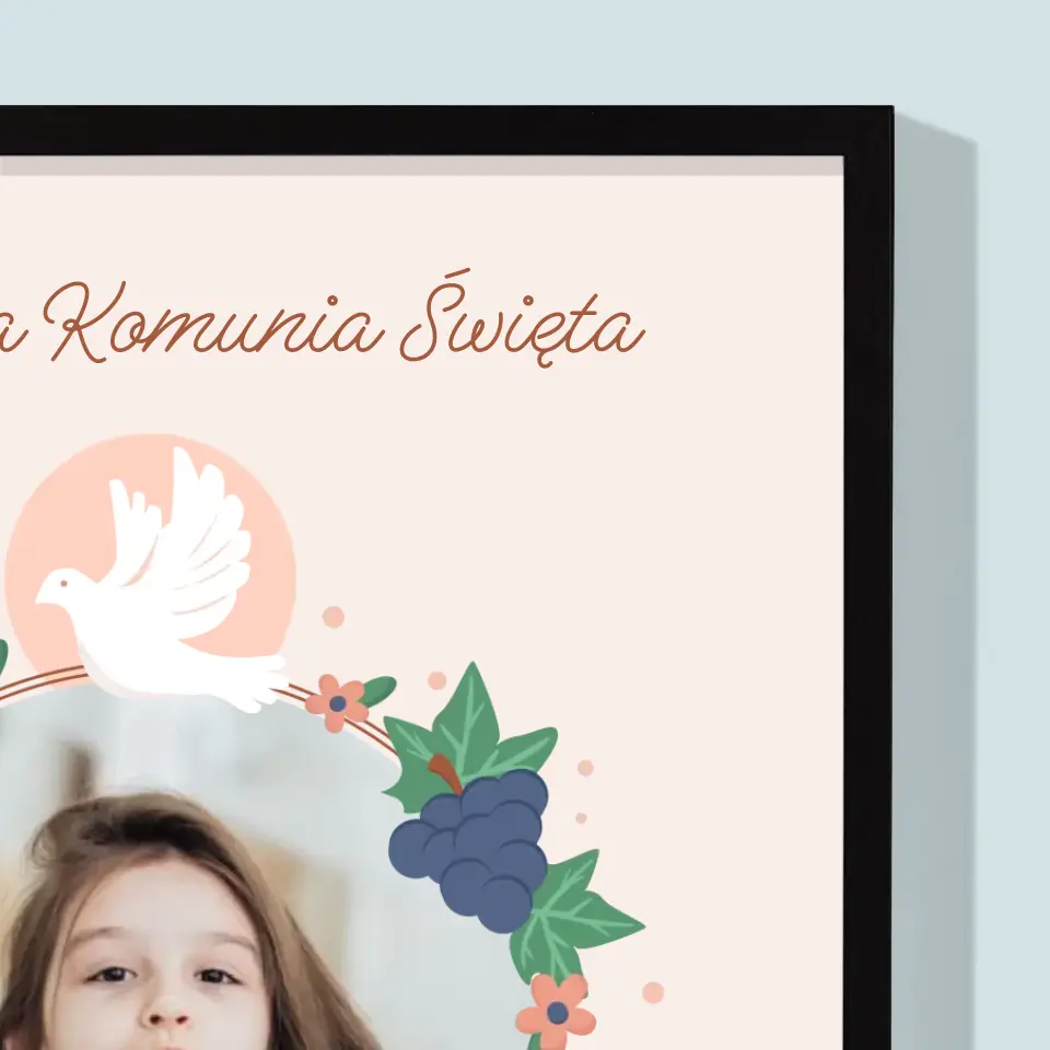 Zdjęcie i Podpis: Dobro w Sercu Komunia - Wydruk Obramowany - Image 6
