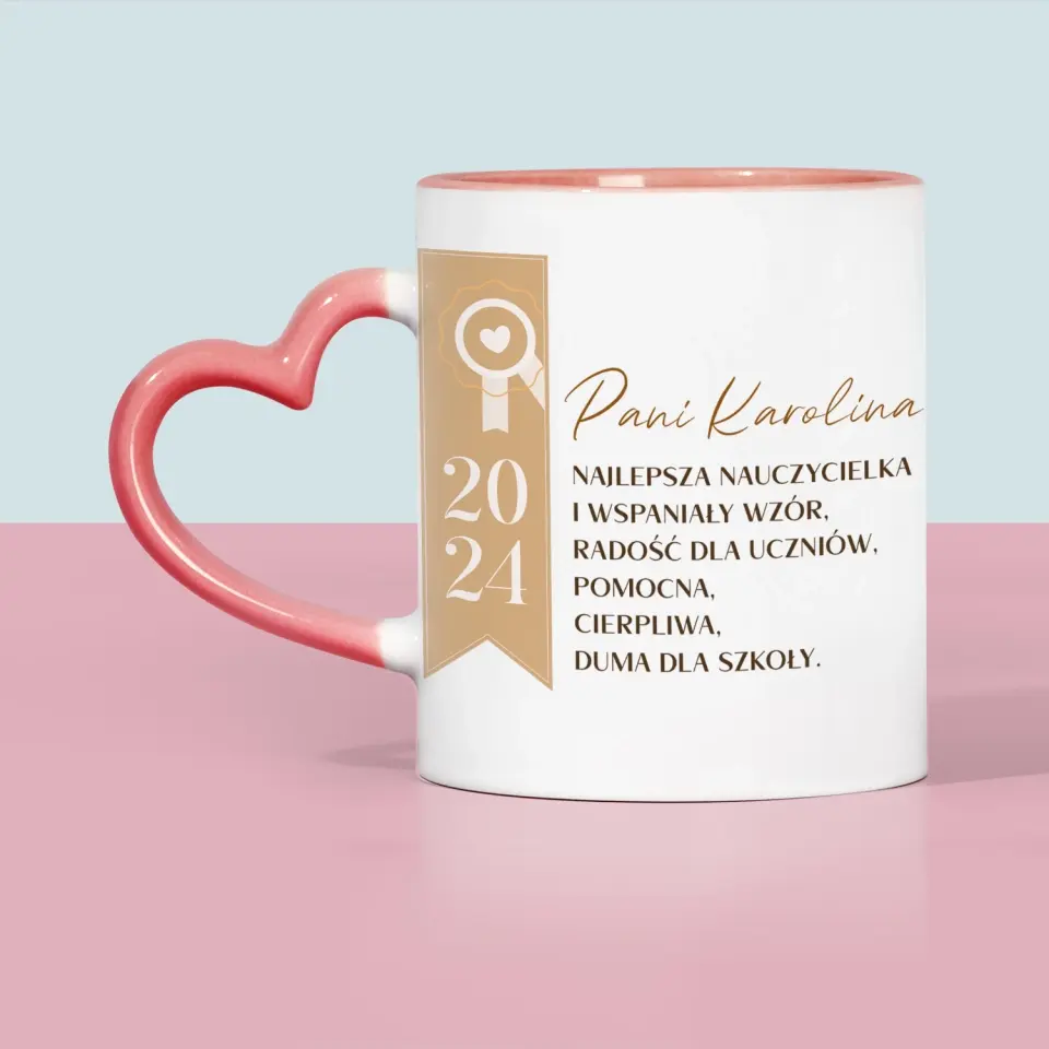 Zdjęcie i Podpis: Dyplom Dla Nauczyciela - Kubek z Nadrukiem - Image 5