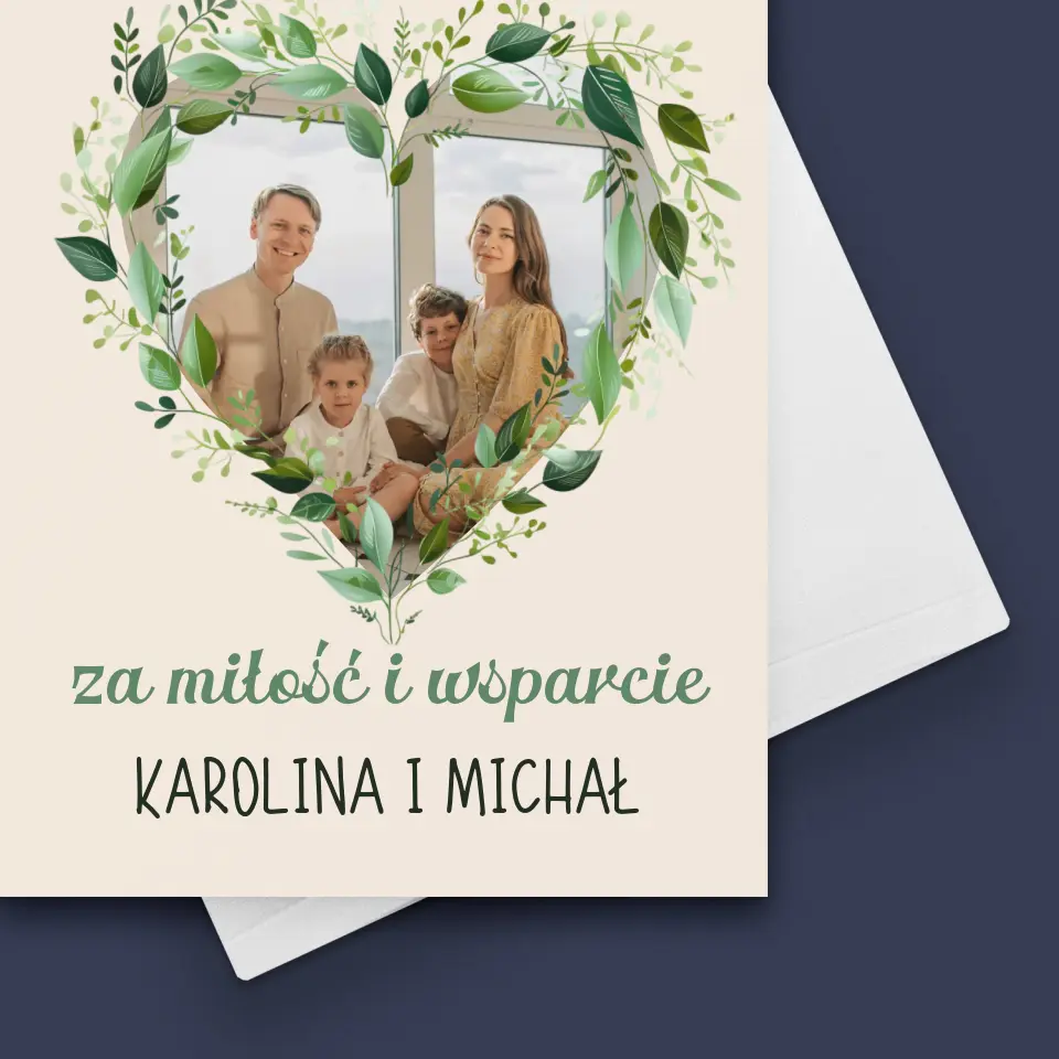 Zdjęcie i Podpis: Dziękujemy Tato - Kartka z Życzeniami - Image 4