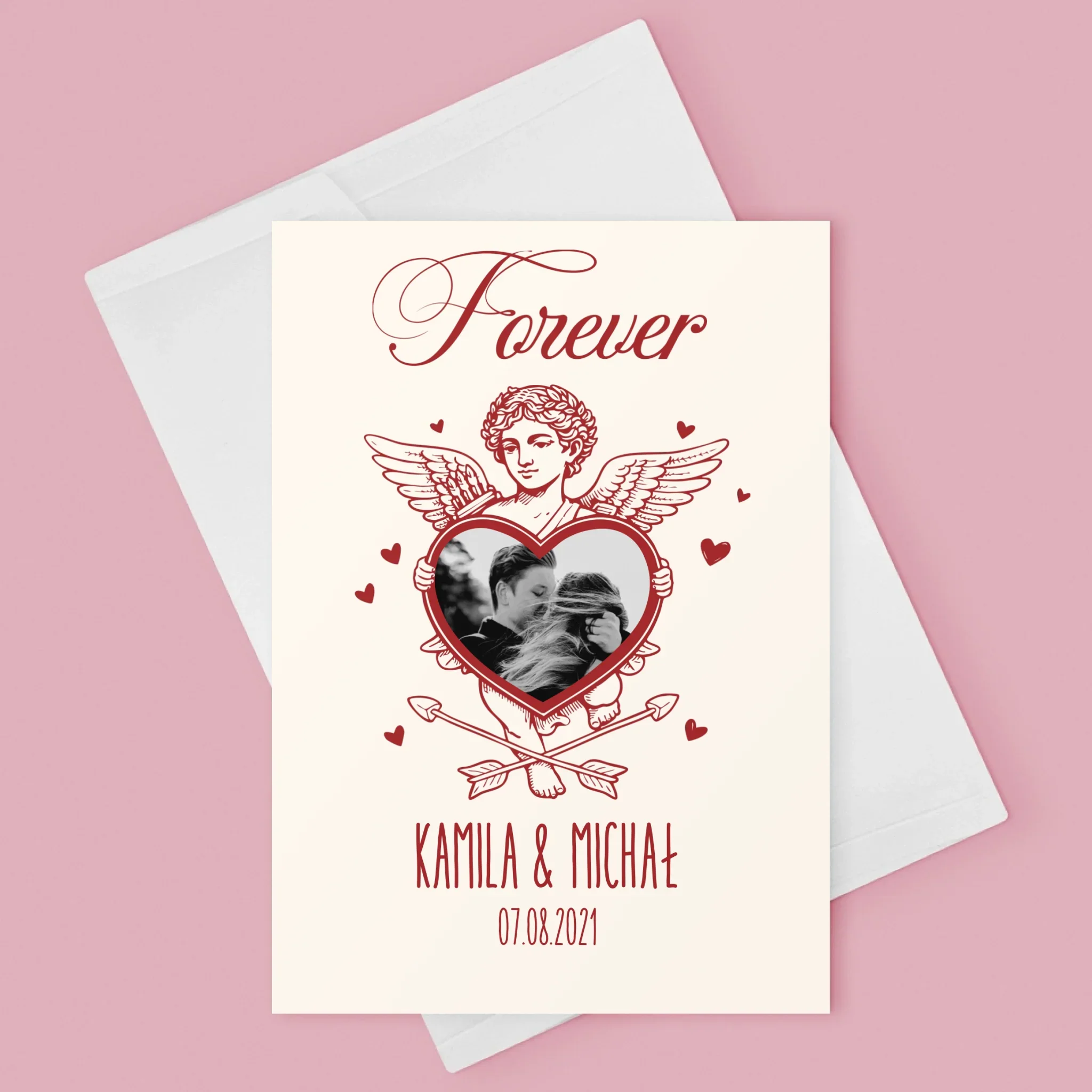 Zdjęcie i Podpis: Forever Kupidyn - Kartka z Życzeniami - Image 3