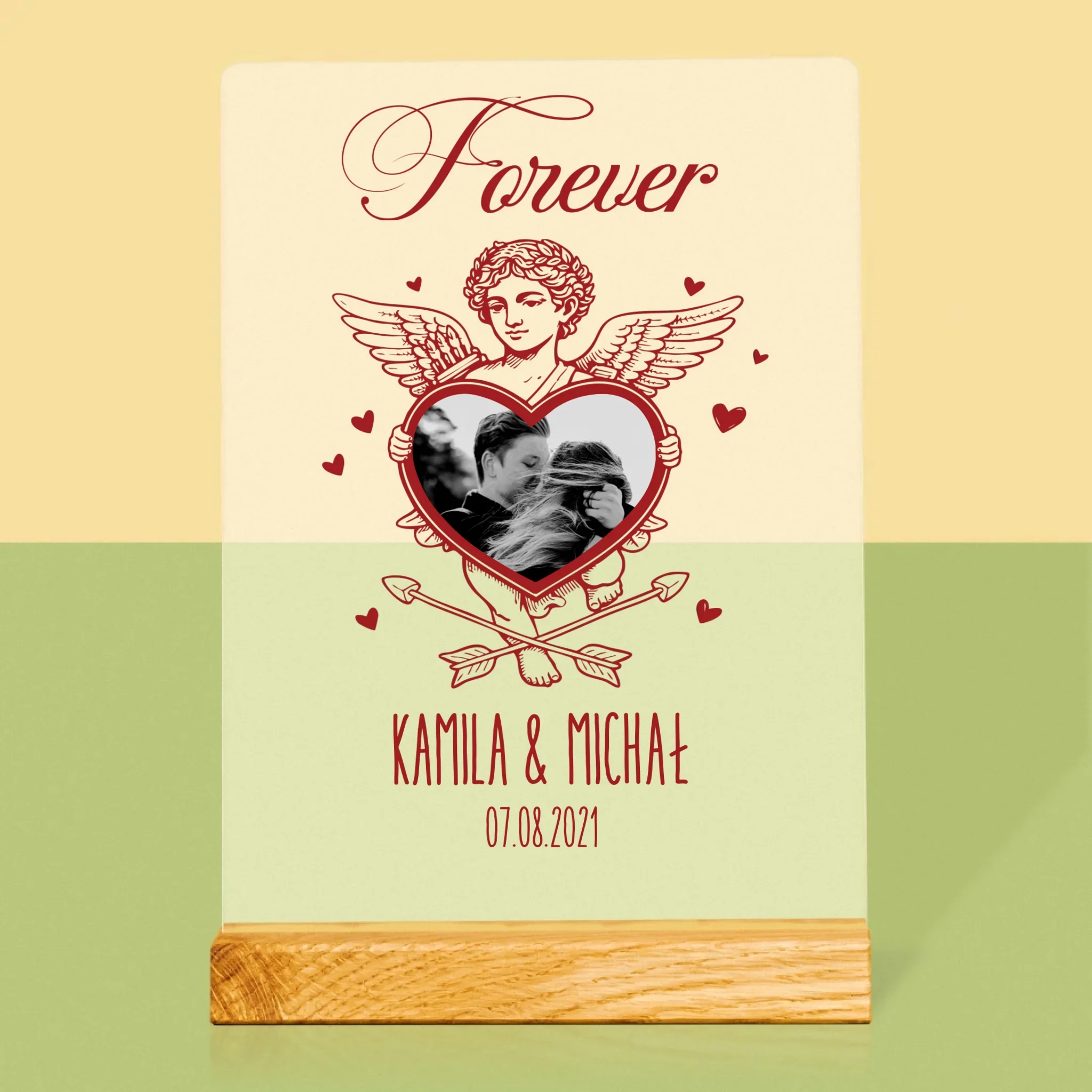 Zdjęcie i Podpis: Forever Kupidyn - Wydruk Na Szkle Akrylowym - Image 3