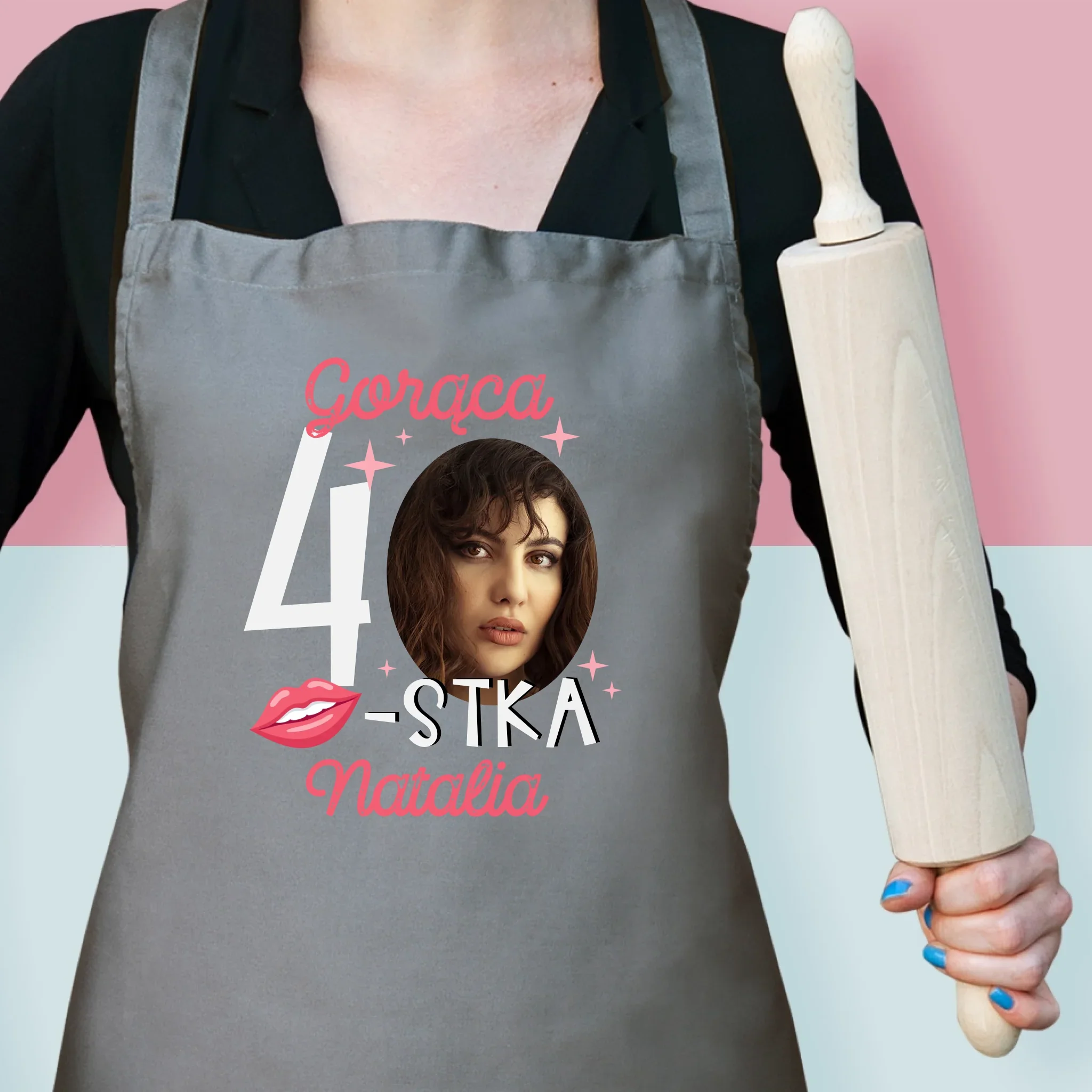 Zdjęcie I Podpis: Gorąca 40-Stka - Fartuch z Nadrukiem - Image 2