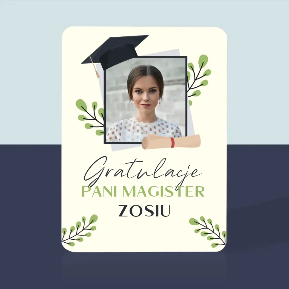 Zdjęcie i Podpis: Gratulacje Magister - Karty Do Gry - Image 5