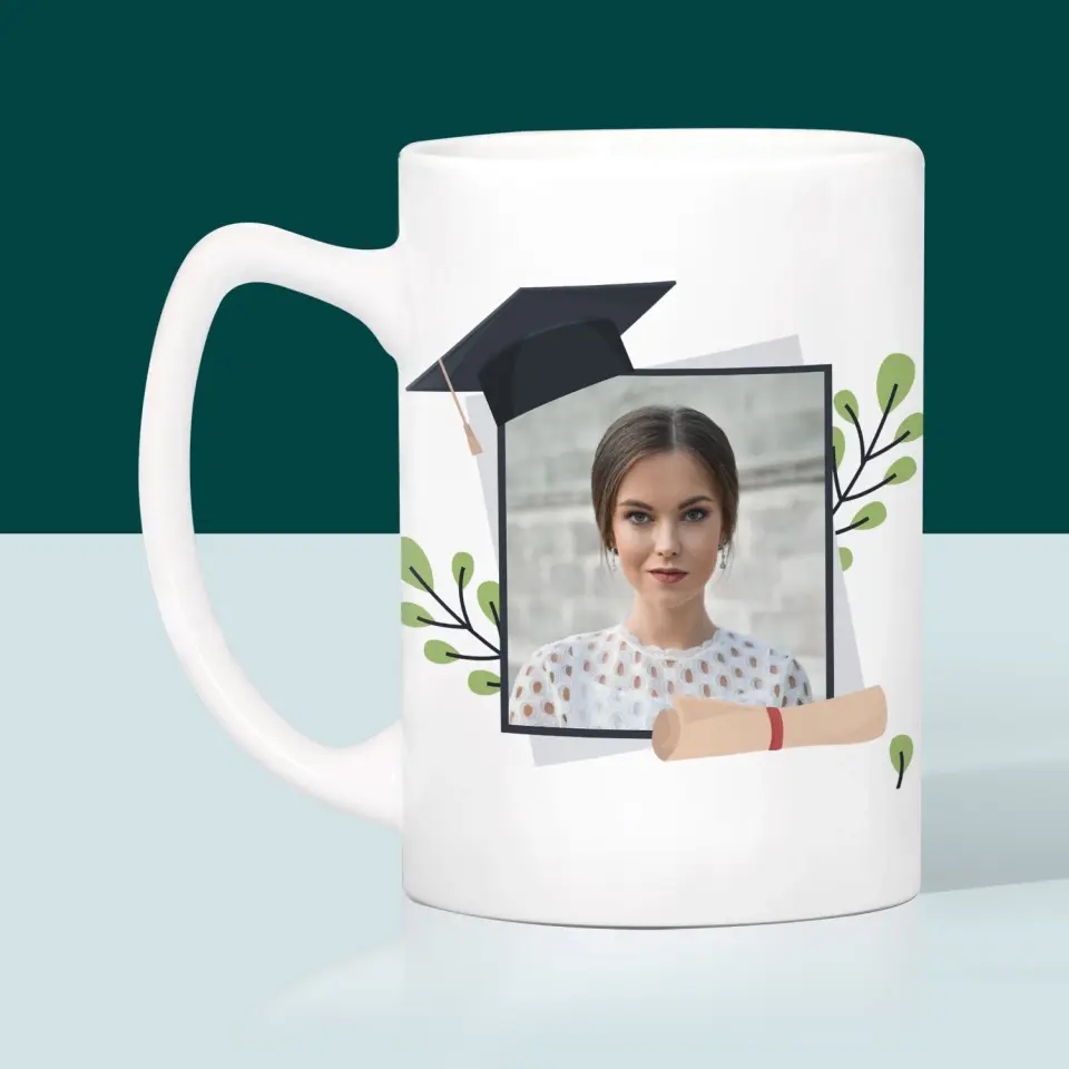 Zdjęcie i Podpis: Gratulacje Magister - Kubek z Nadrukiem - Image 3