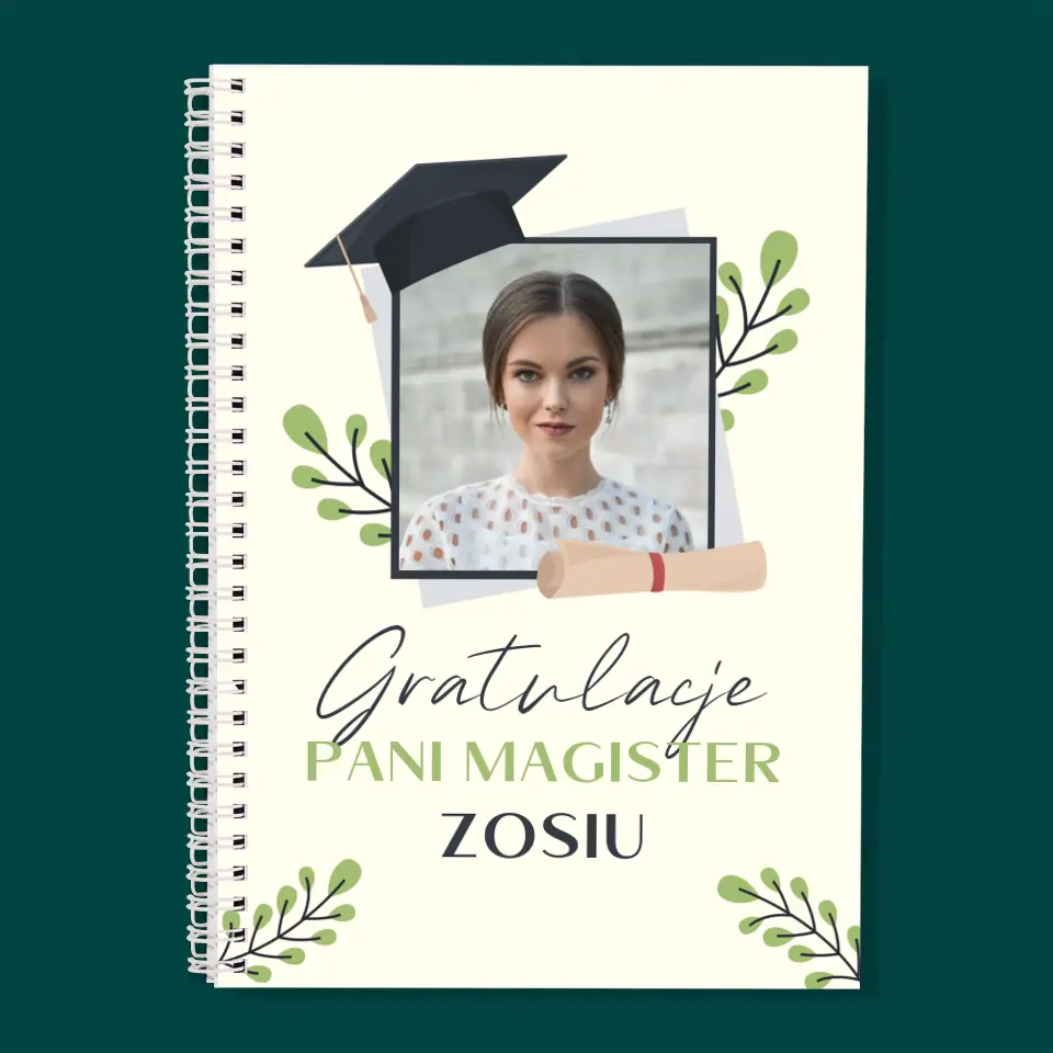Zdjęcie i Podpis: Gratulacje Magister - Planer Dzienny z Nadrukiem - Image 3