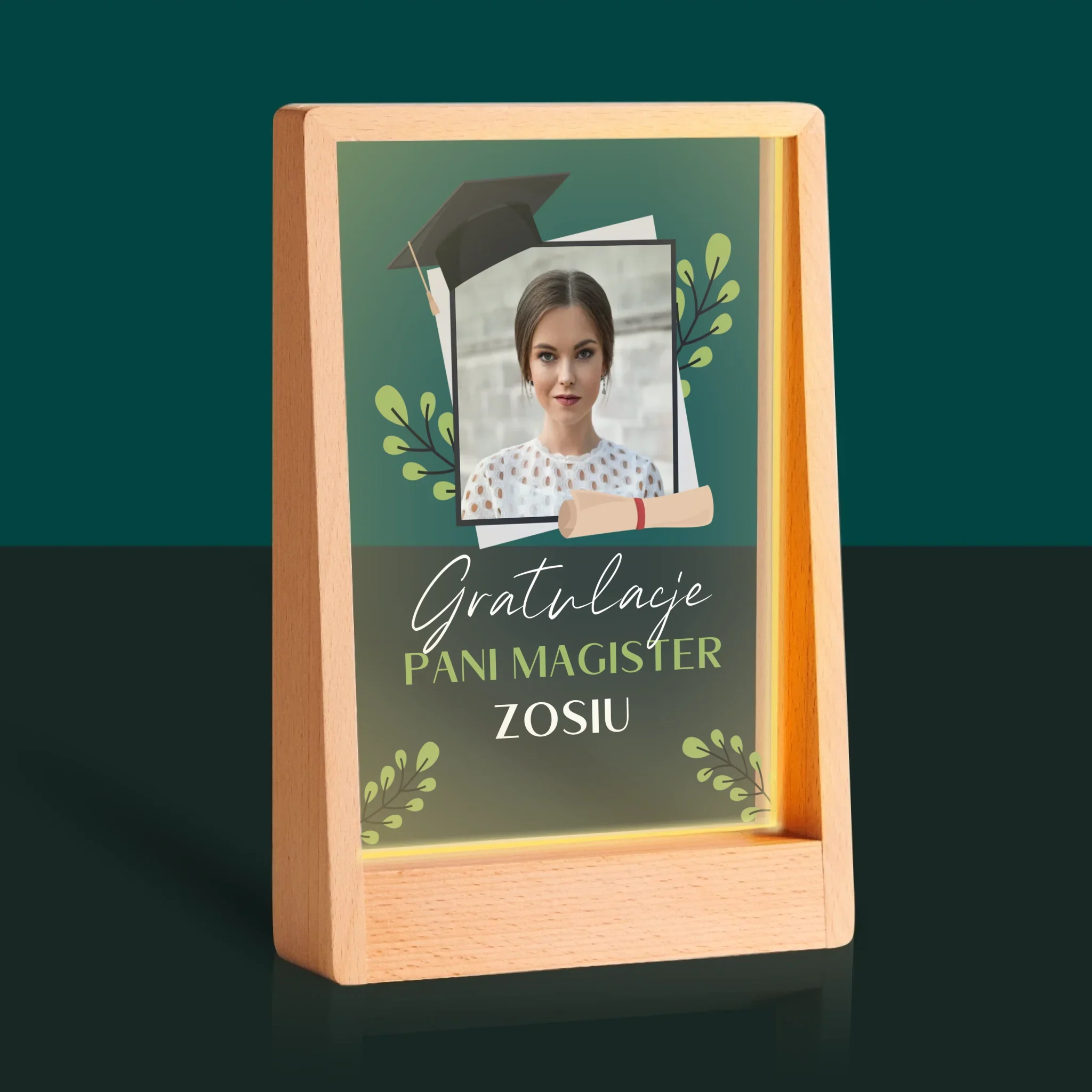 Zdjęcie i Podpis: Gratulacje Magister - Wydruk Na Szkle Akrylowym - Image 9