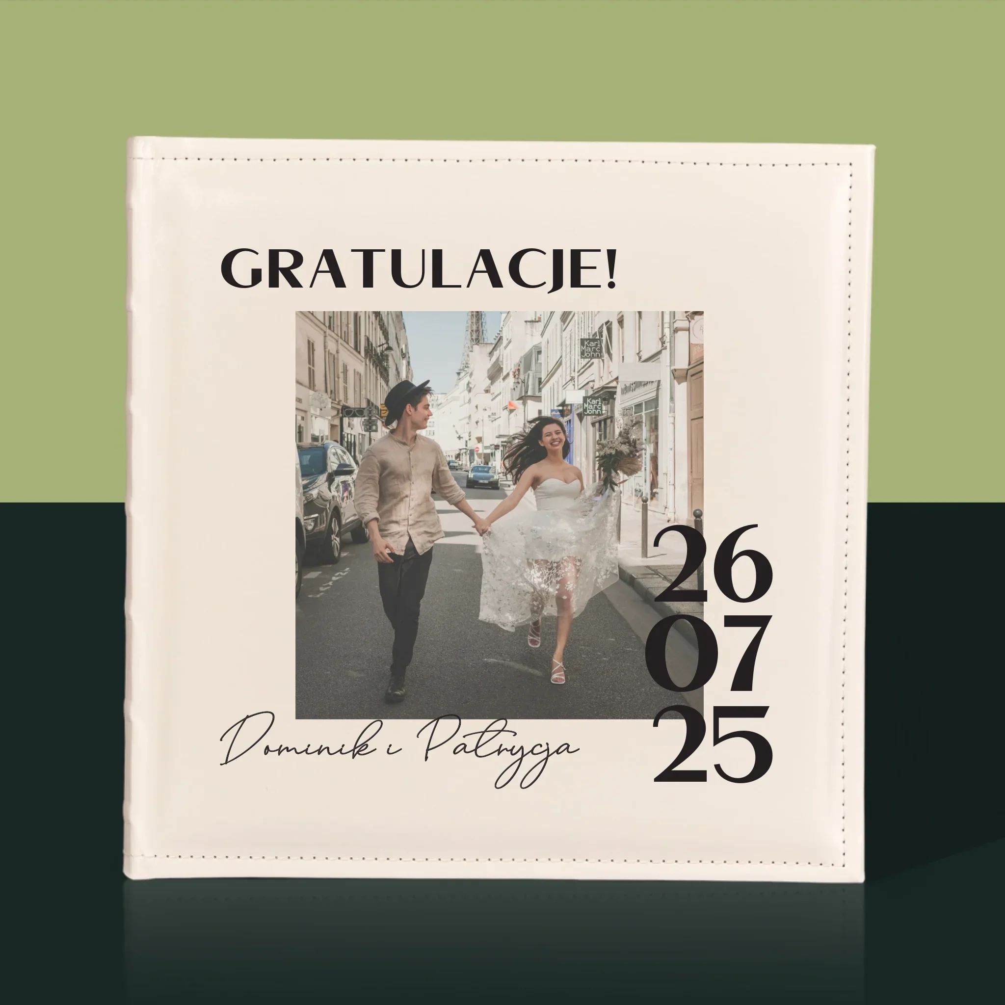 Zdjęcie i Podpis: Gratulacje z Okazji Ślubu - Album Na Zdjęcia