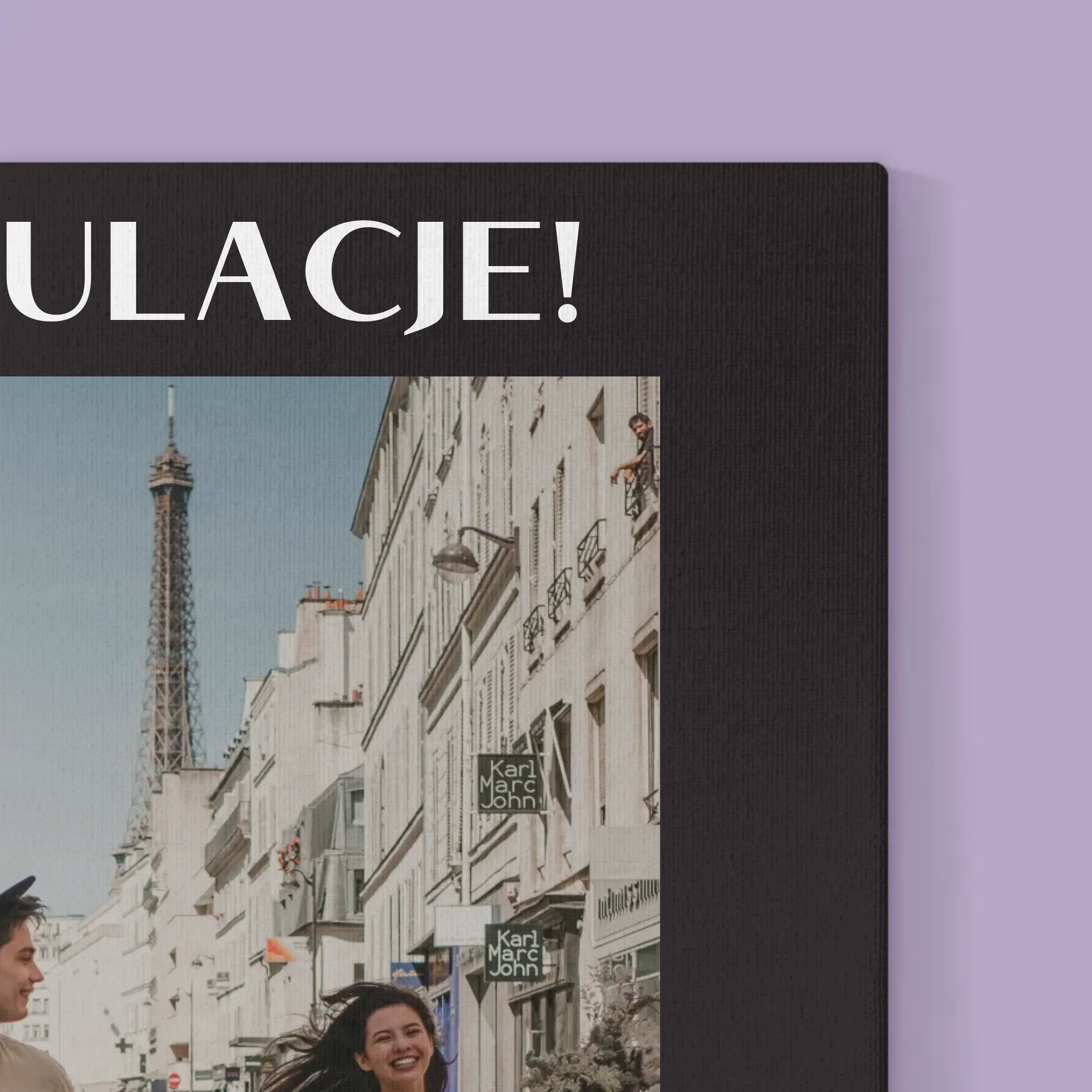 Zdjęcie i Podpis: Gratulacje z Okazji Ślubu - Wydruk Obramowany - Image 14