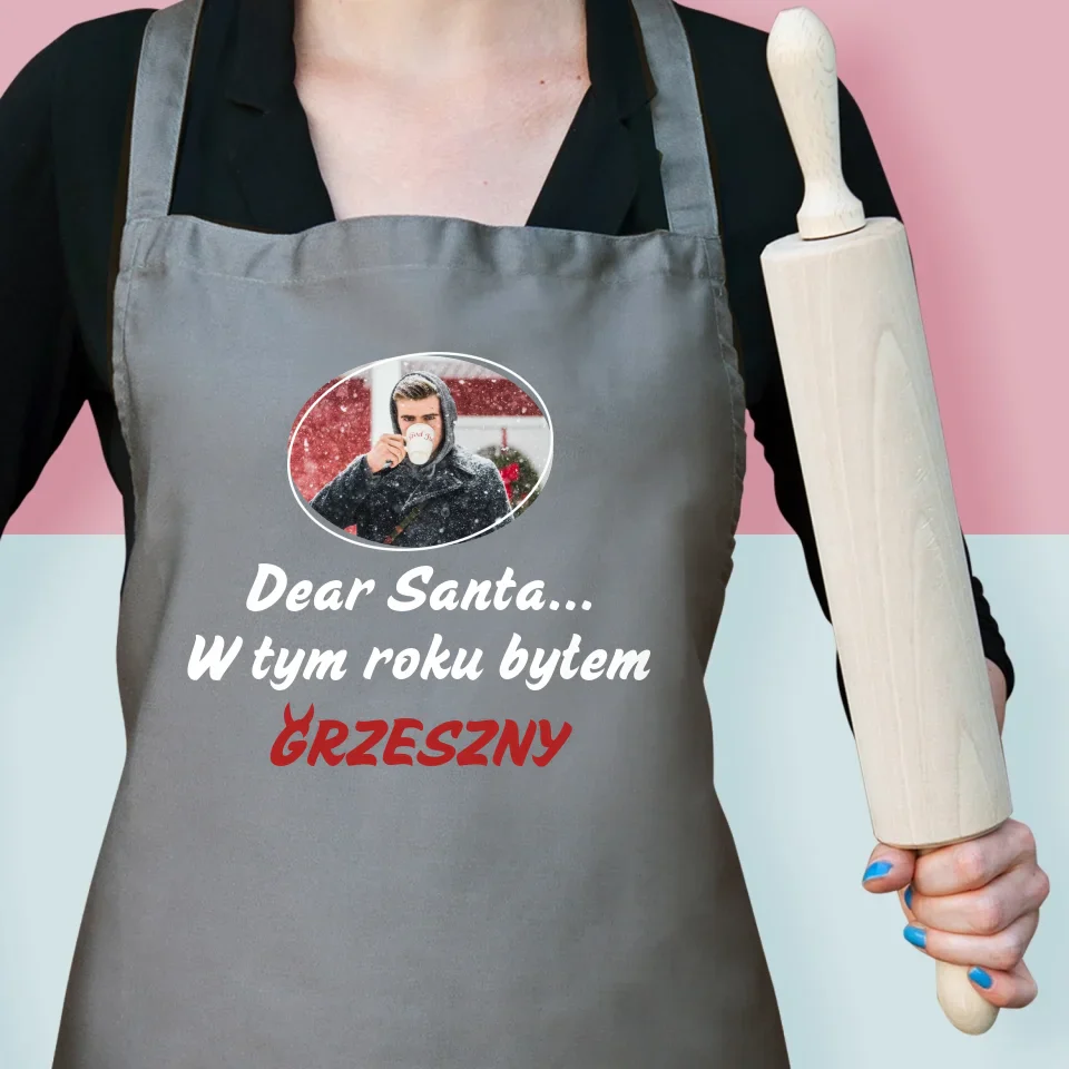 Zdjęcie I Podpis: Grzeszny - Fartuch z Nadrukiem - Image 2
