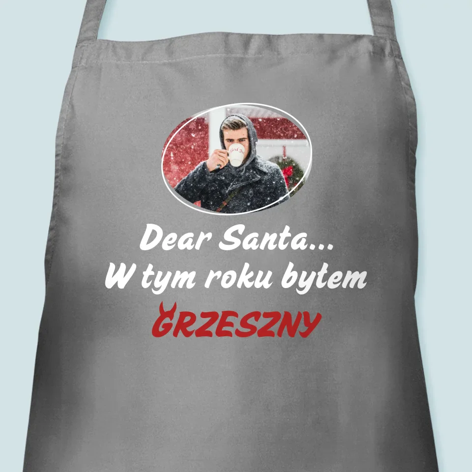 Zdjęcie I Podpis: Grzeszny - Fartuch z Nadrukiem - Image 3