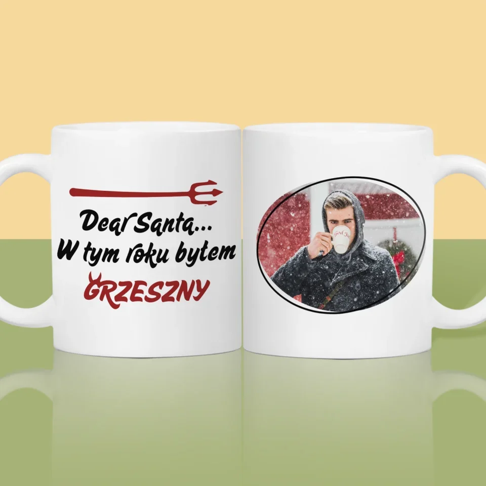 Zdjęcie I Podpis: Grzeszny - Kubek z Nadrukiem - Image 2