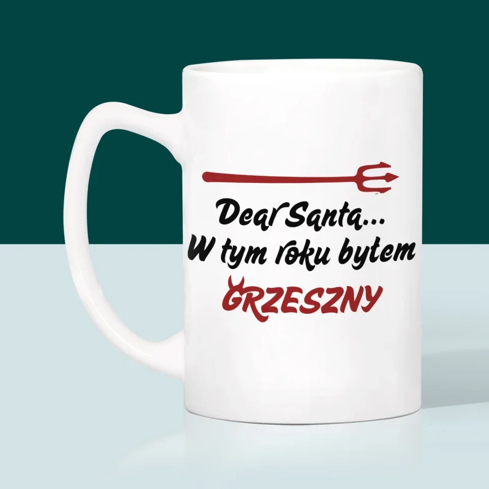 Zdjęcie I Podpis: Grzeszny - Kubek z Nadrukiem - Image 3