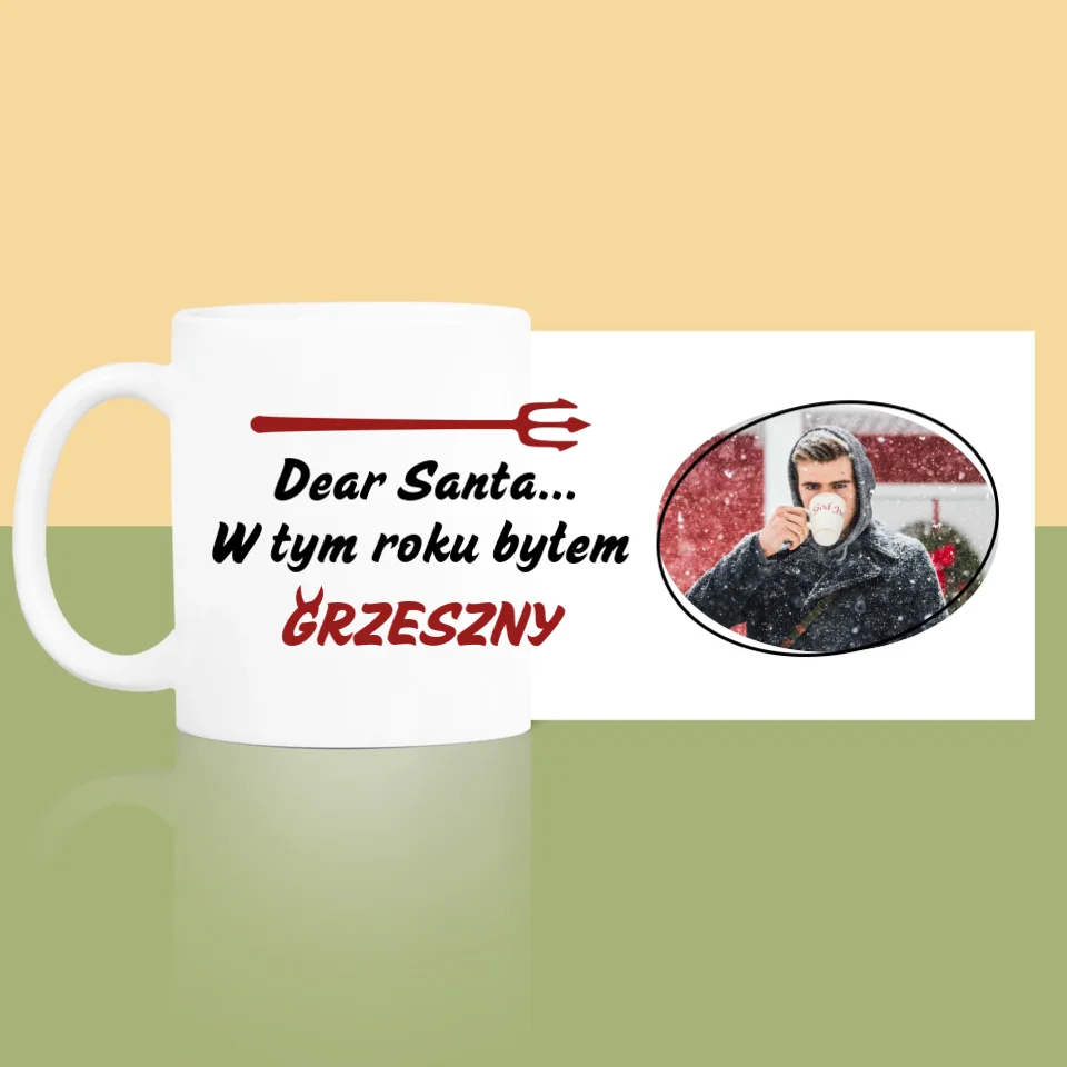 Zdjęcie I Podpis: Grzeszny - Kubek z Nadrukiem - Image 4