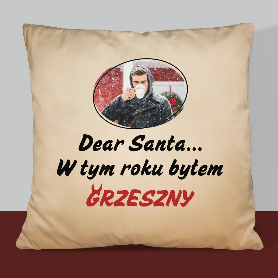 Zdjęcie I Podpis: Grzeszny - Poduszka z Nadrukiem - Image 6