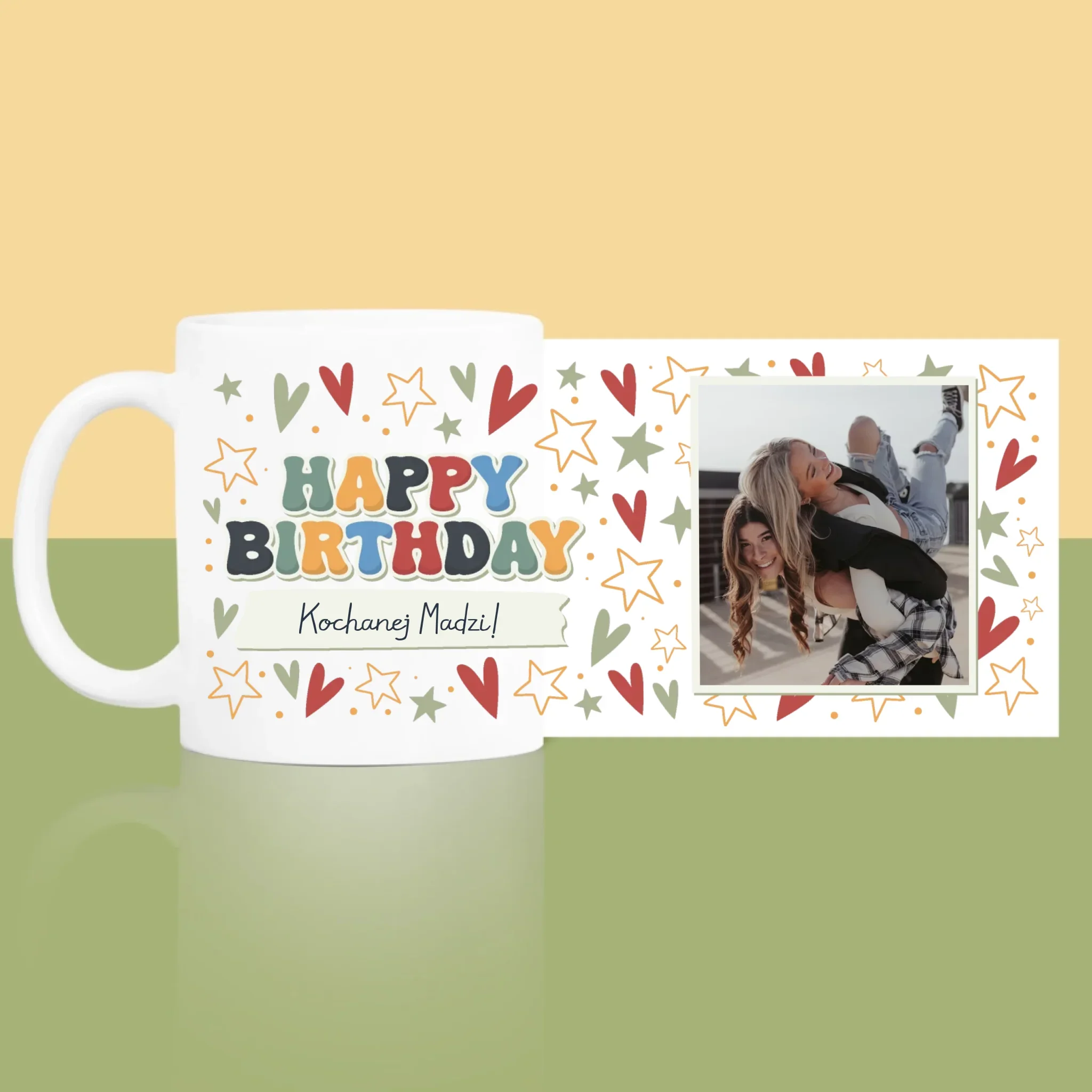 Zdjęcie i Podpis: Happy Birthday - Kubek z Nadrukiem - Image 2