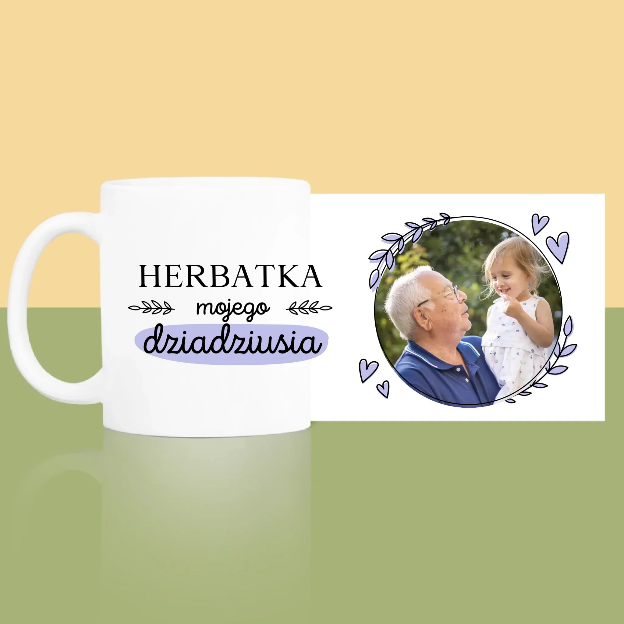 Zdjęcie i Podpis: Herbatka Dla Dziadziusia -  Kubek z Nadrukiem - Image 3