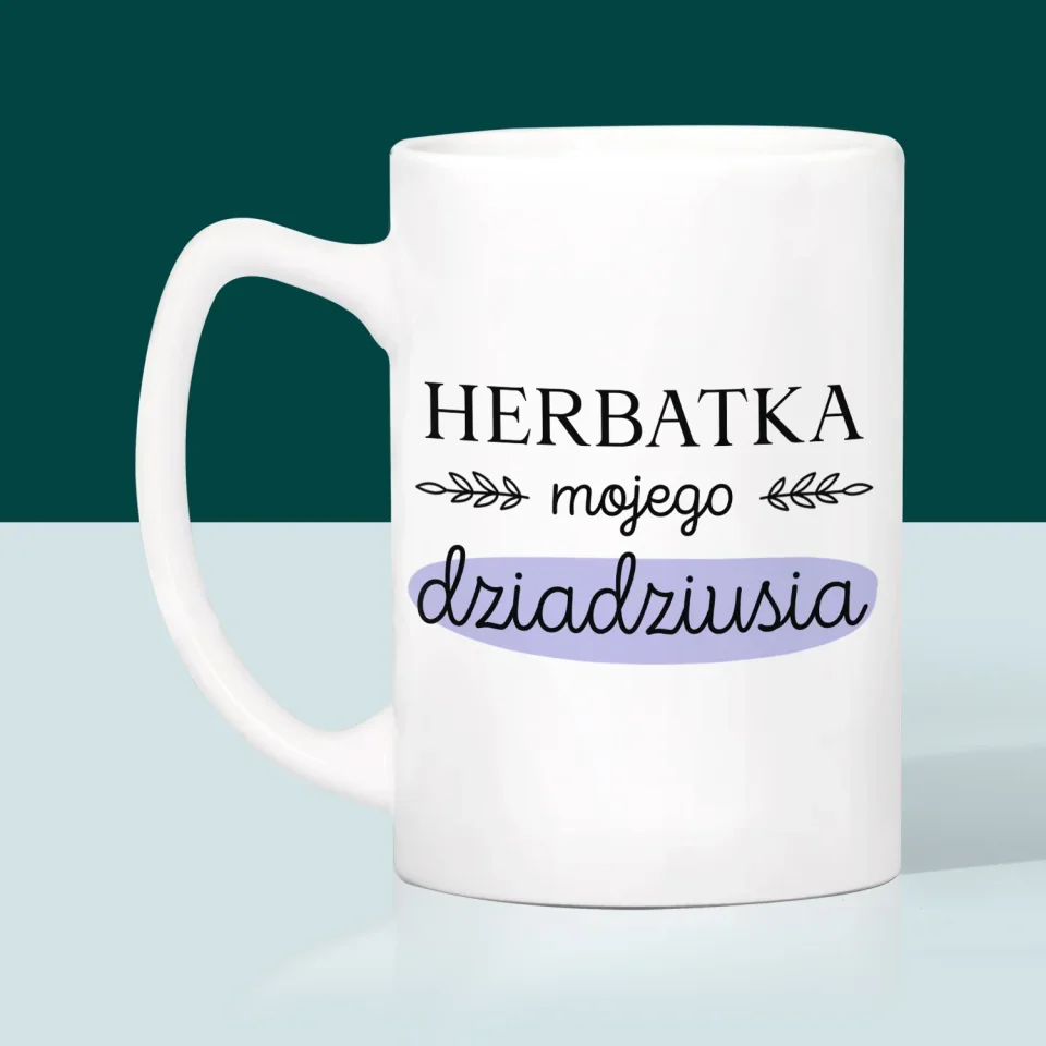 Zdjęcie i Podpis: Herbatka Dla Dziadziusia -  Kubek z Nadrukiem - Image 4