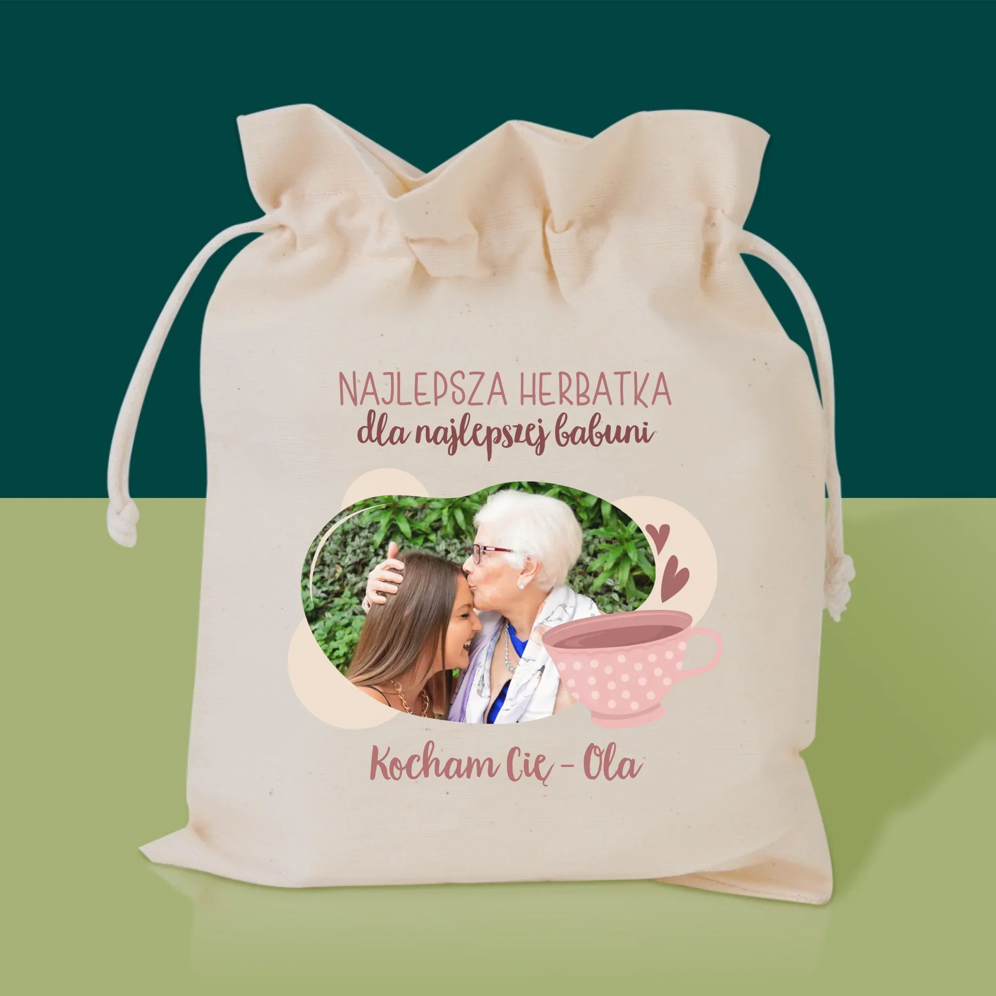 Zdjęcie i Podpis: Herbatka Najlepszej Babuni - Herbata w Woreczku - Image 2
