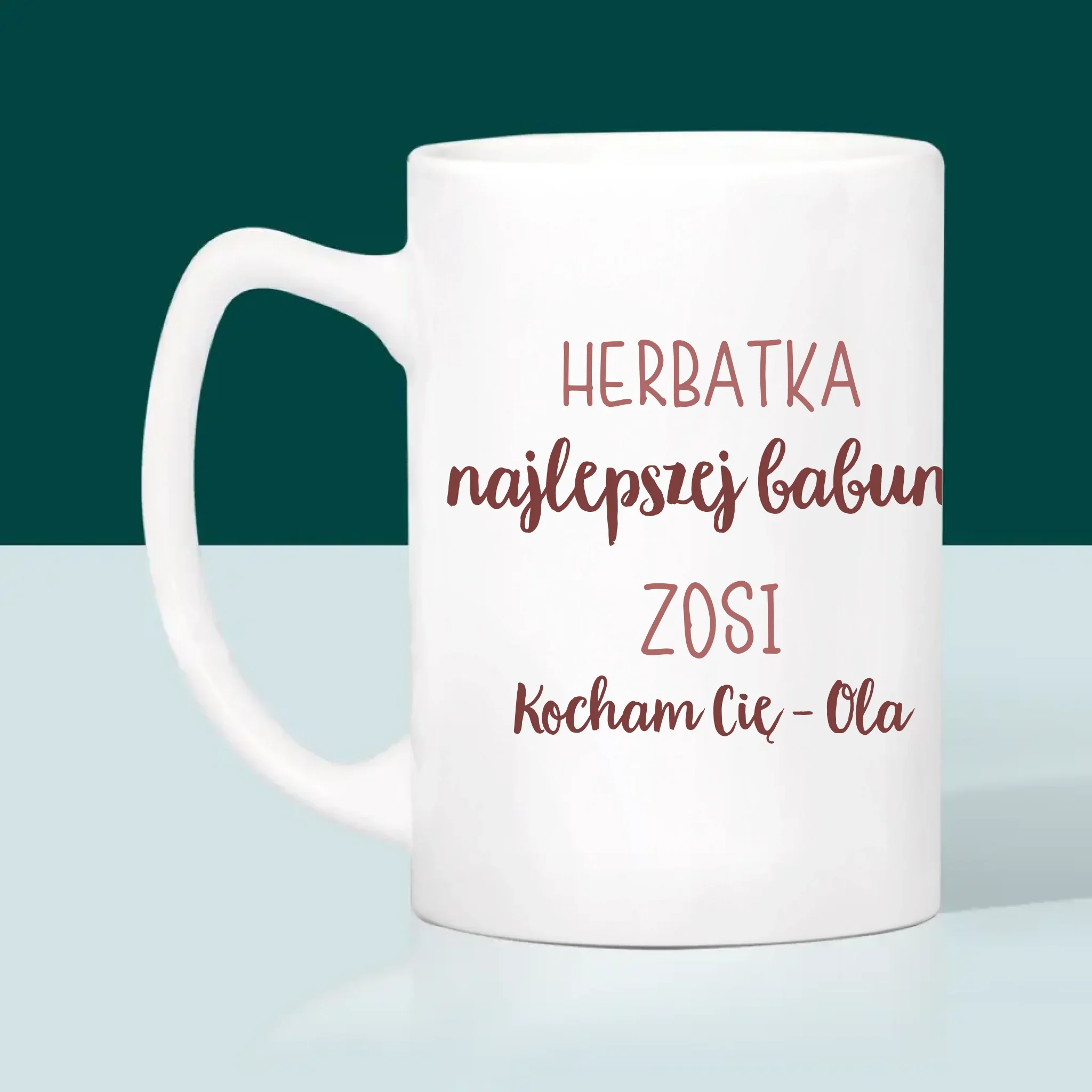 Zdjęcie i Podpis: Herbatka Najlepszej Babuni - Kubek z Nadrukiem - Image 5