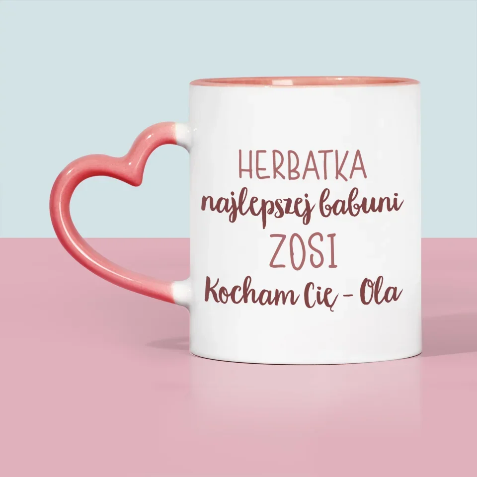 Zdjęcie i Podpis: Herbatka Najlepszej Babuni - Kubek z Nadrukiem - Image 6