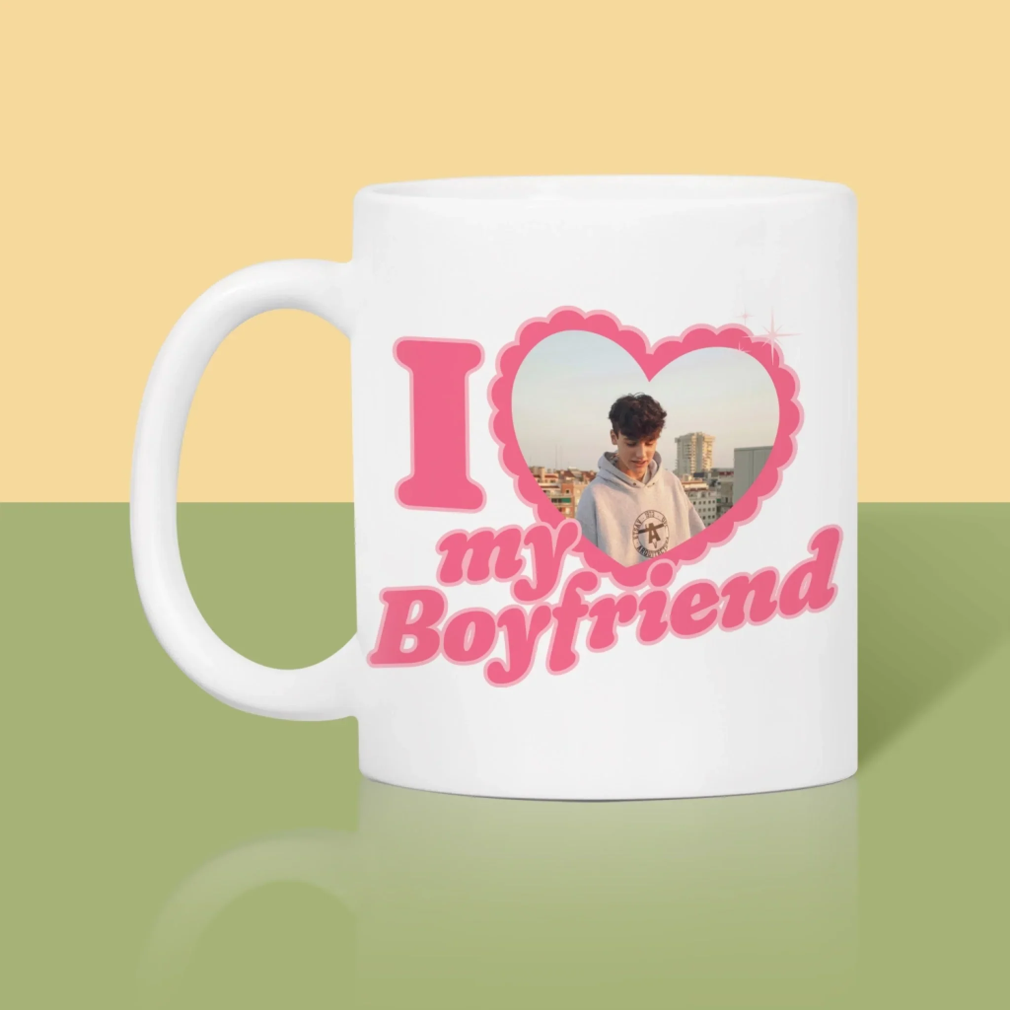 Zdjęcie i Podpis: i Love My Boyfriend - Kubek z Nadrukiem