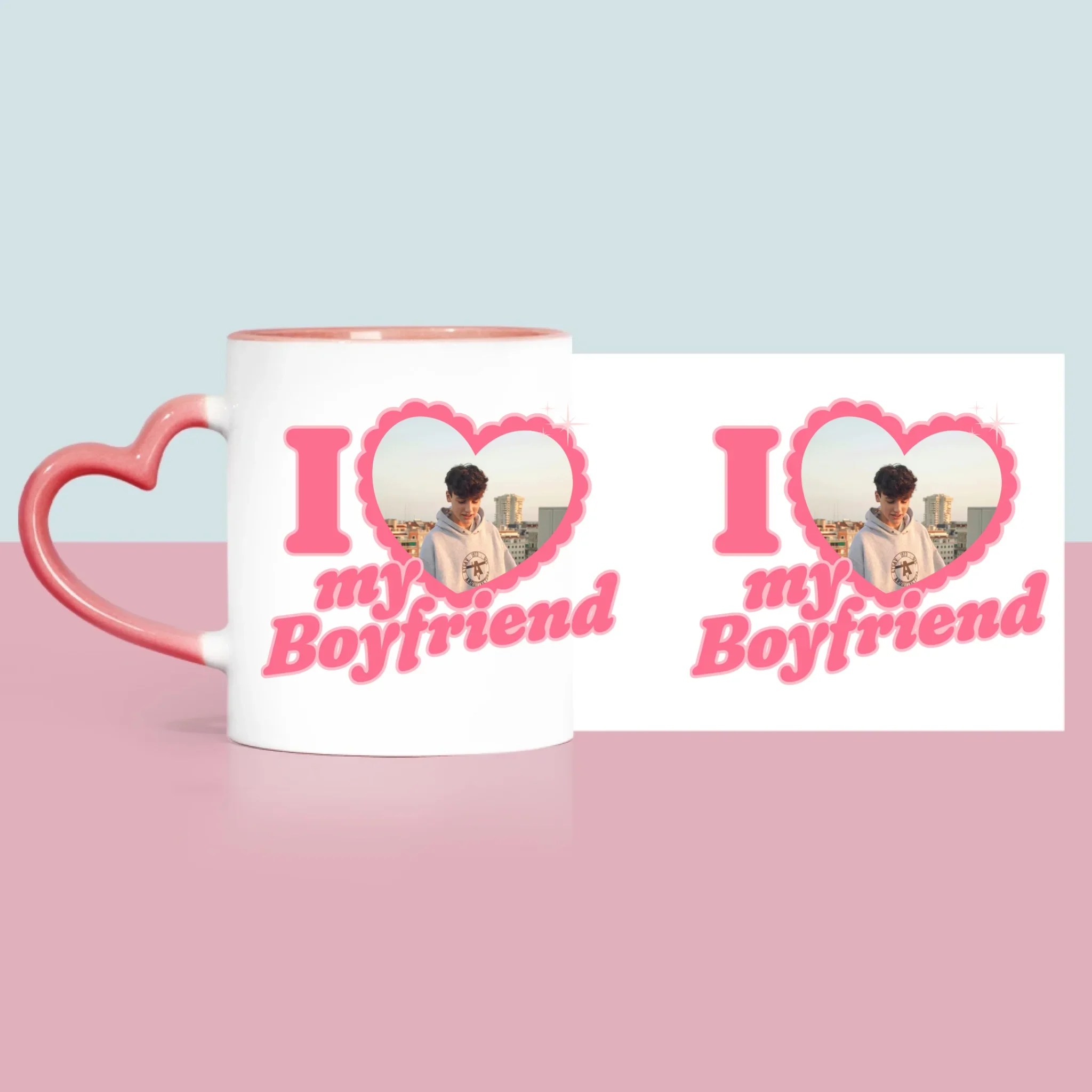 Zdjęcie i Podpis: i Love My Boyfriend - Kubek z Nadrukiem - Image 10