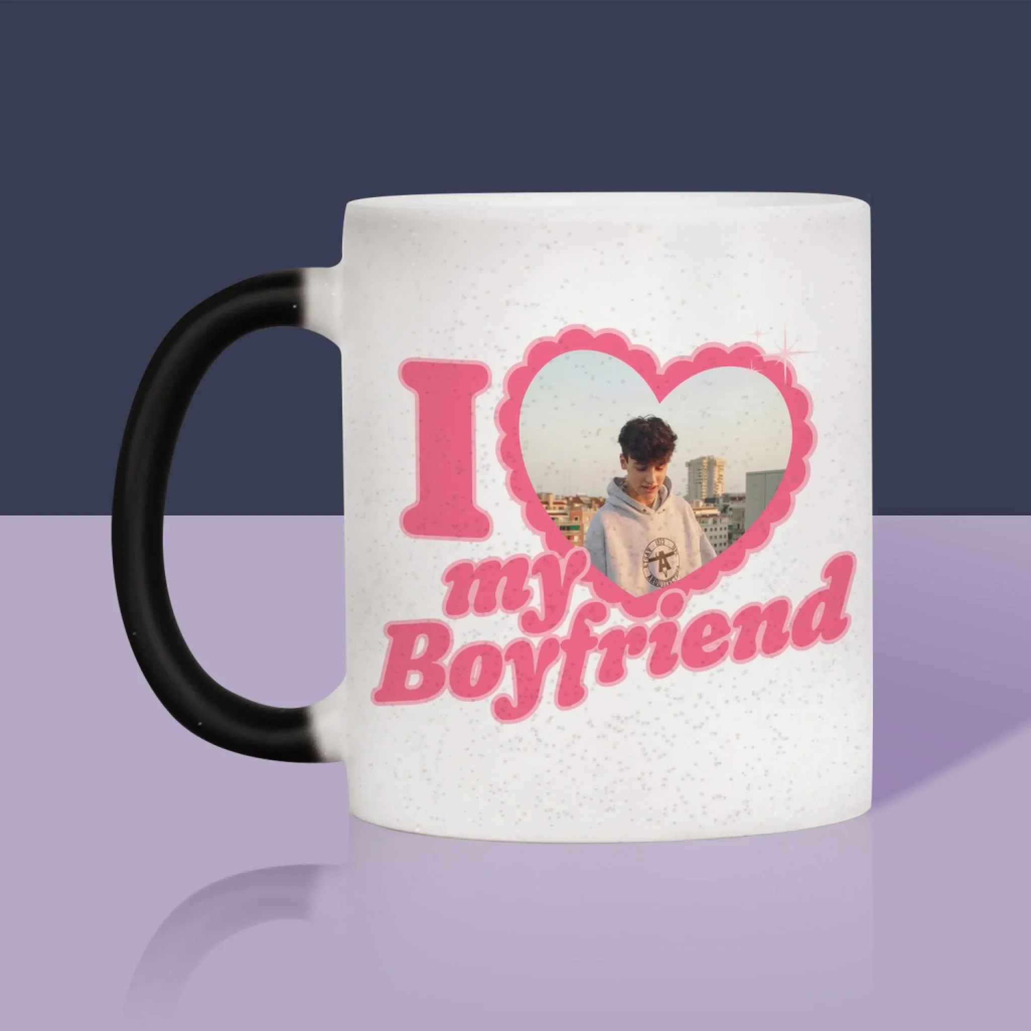 Zdjęcie i Podpis: i Love My Boyfriend - Kubek z Nadrukiem - Image 11