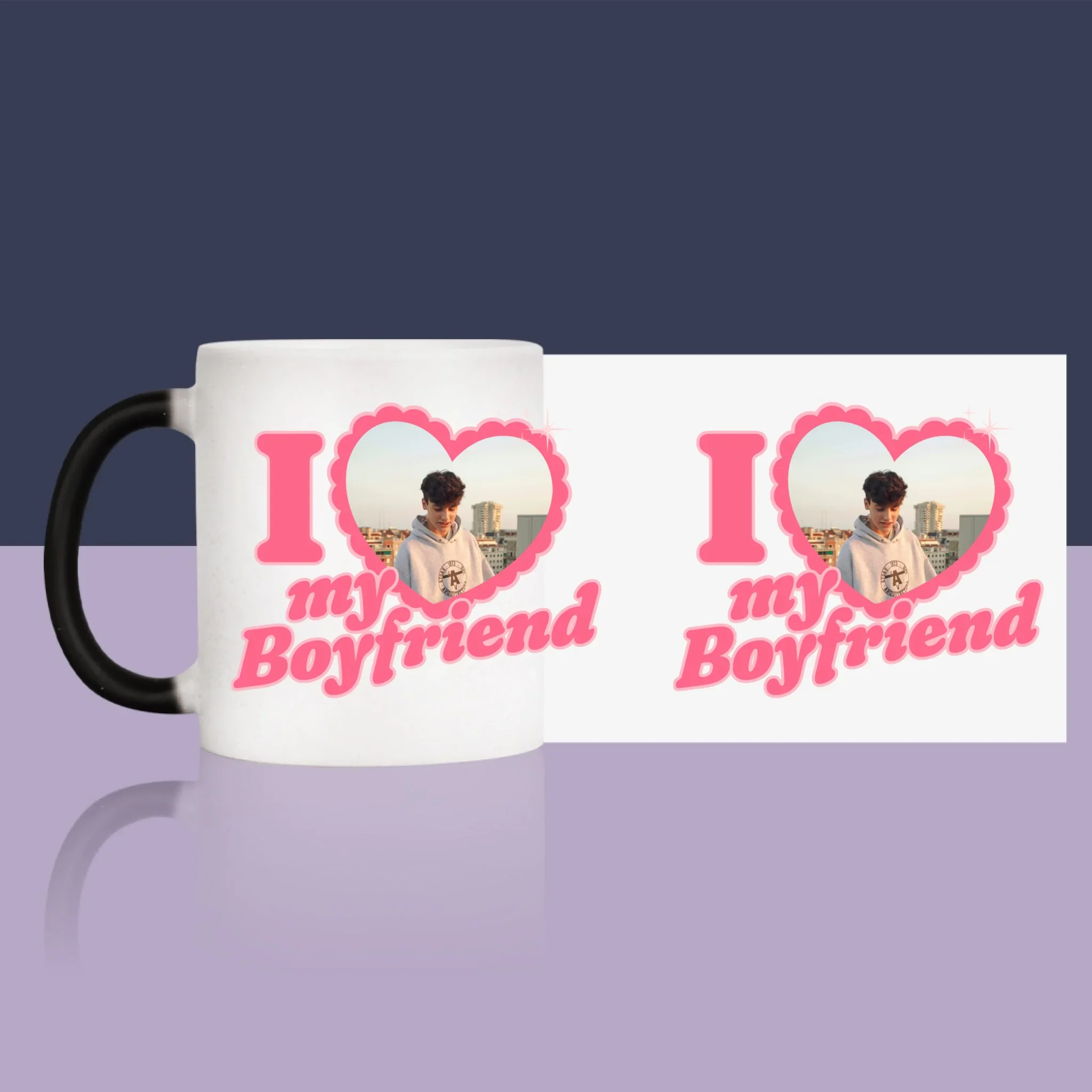 Zdjęcie i Podpis: i Love My Boyfriend - Kubek z Nadrukiem - Image 13