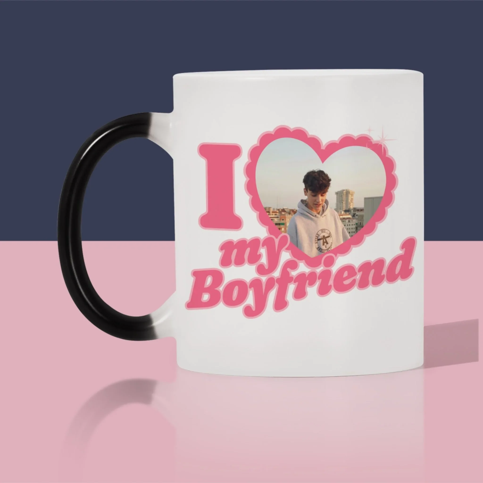 Zdjęcie i Podpis: i Love My Boyfriend - Kubek z Nadrukiem - Image 5