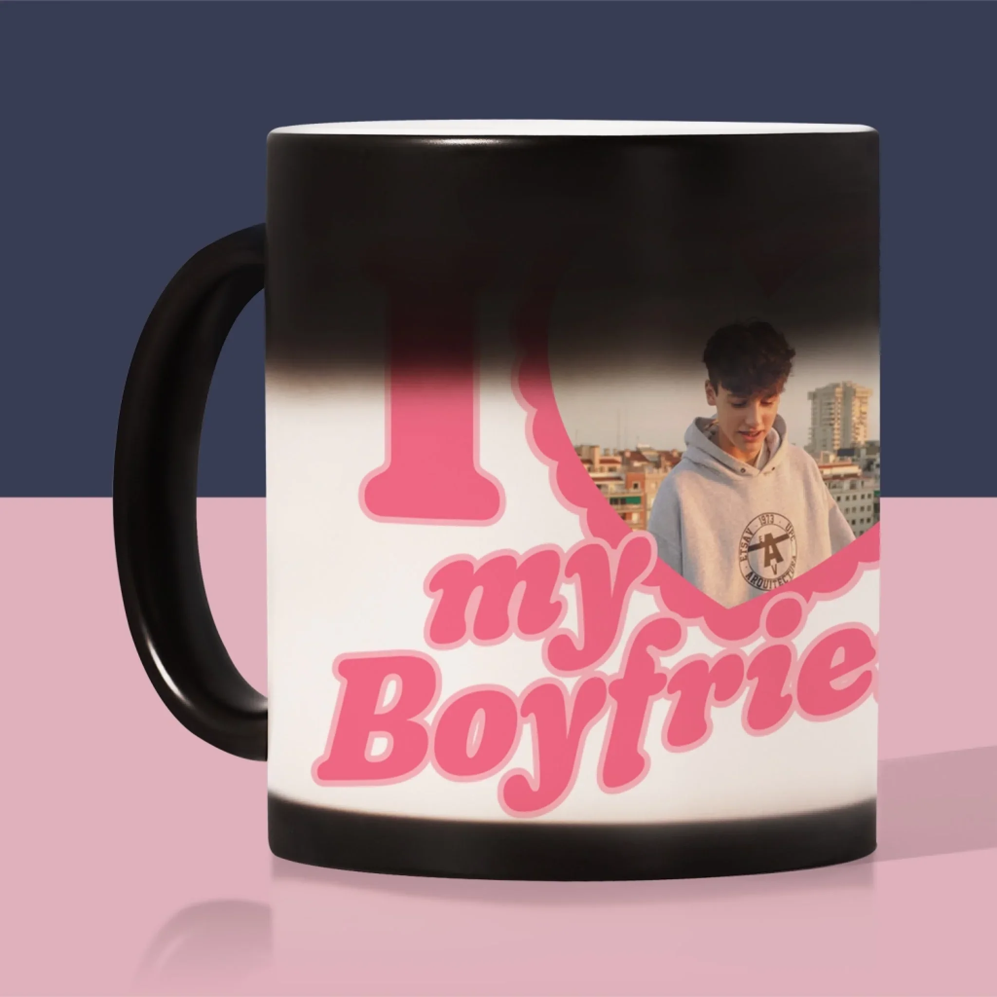 Zdjęcie i Podpis: i Love My Boyfriend - Kubek z Nadrukiem - Image 6