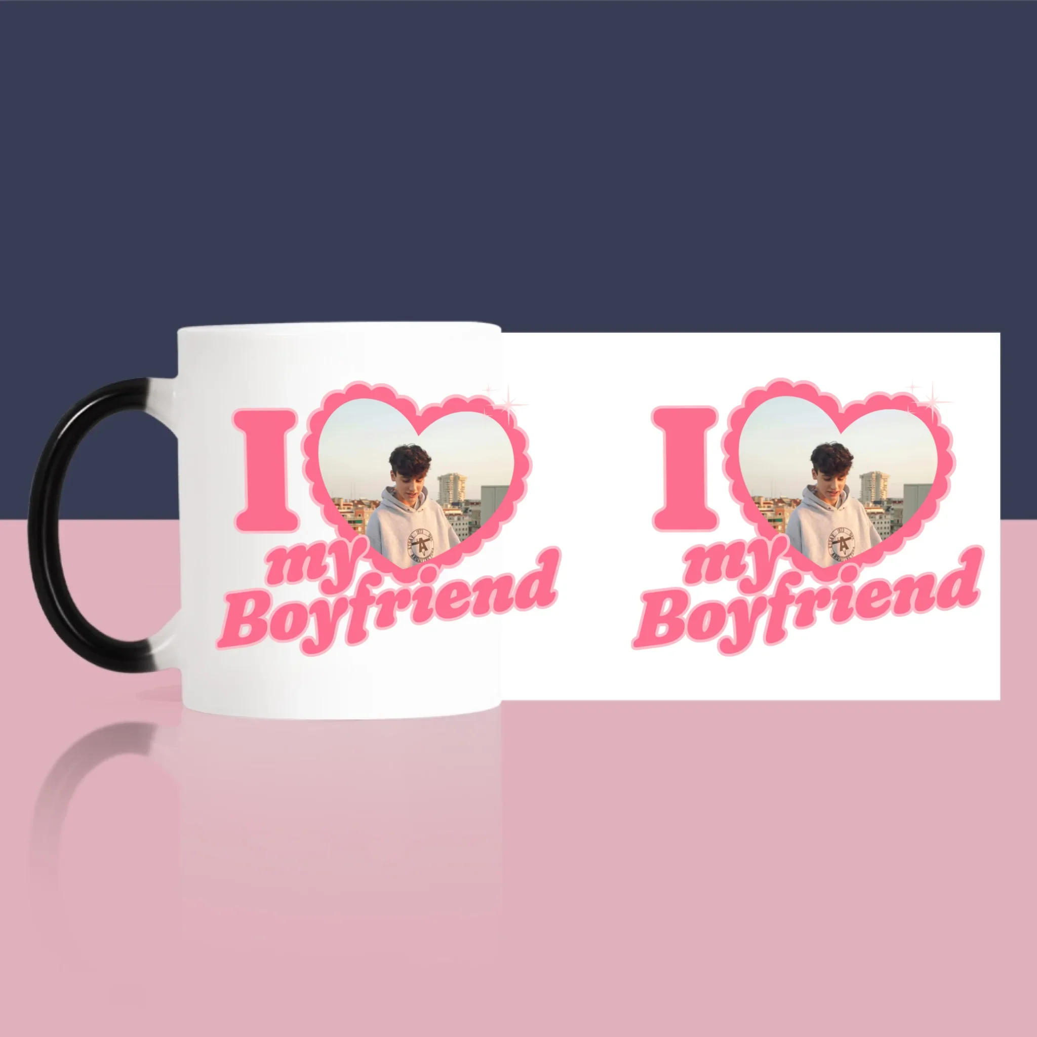 Zdjęcie i Podpis: i Love My Boyfriend - Kubek z Nadrukiem - Image 7