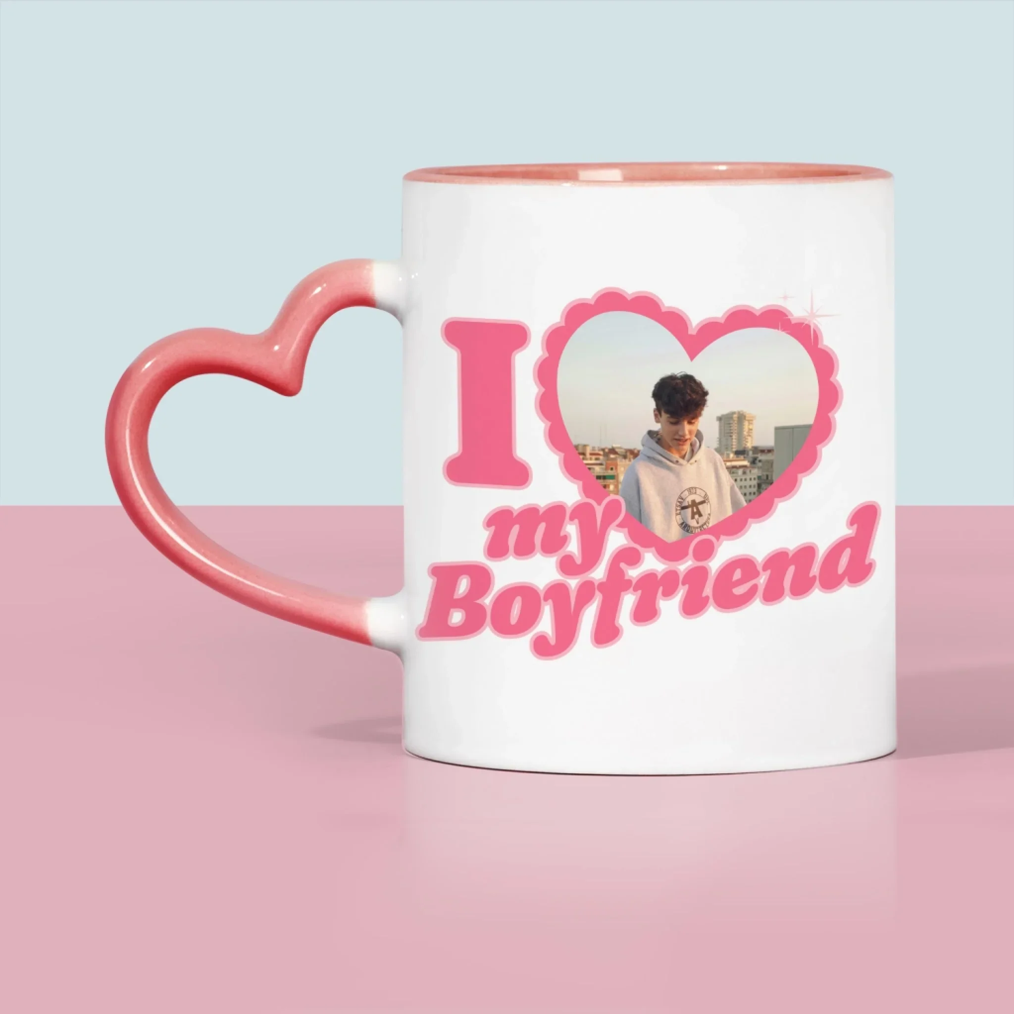Zdjęcie i Podpis: i Love My Boyfriend - Kubek z Nadrukiem - Image 9