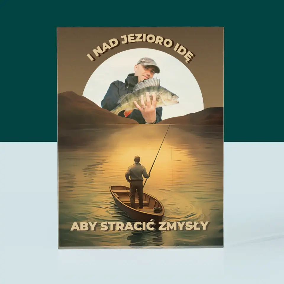 Zdjęcie i Podpis: I Nad Jezioro Idę - Blok Akrylowy z Nadrukiem - Image 3