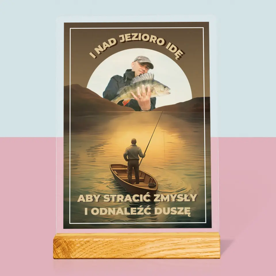 Zdjęcie i Podpis: I Nad Jezioro Idę - Wydruk Na Szkle Akrylowym - Image 3