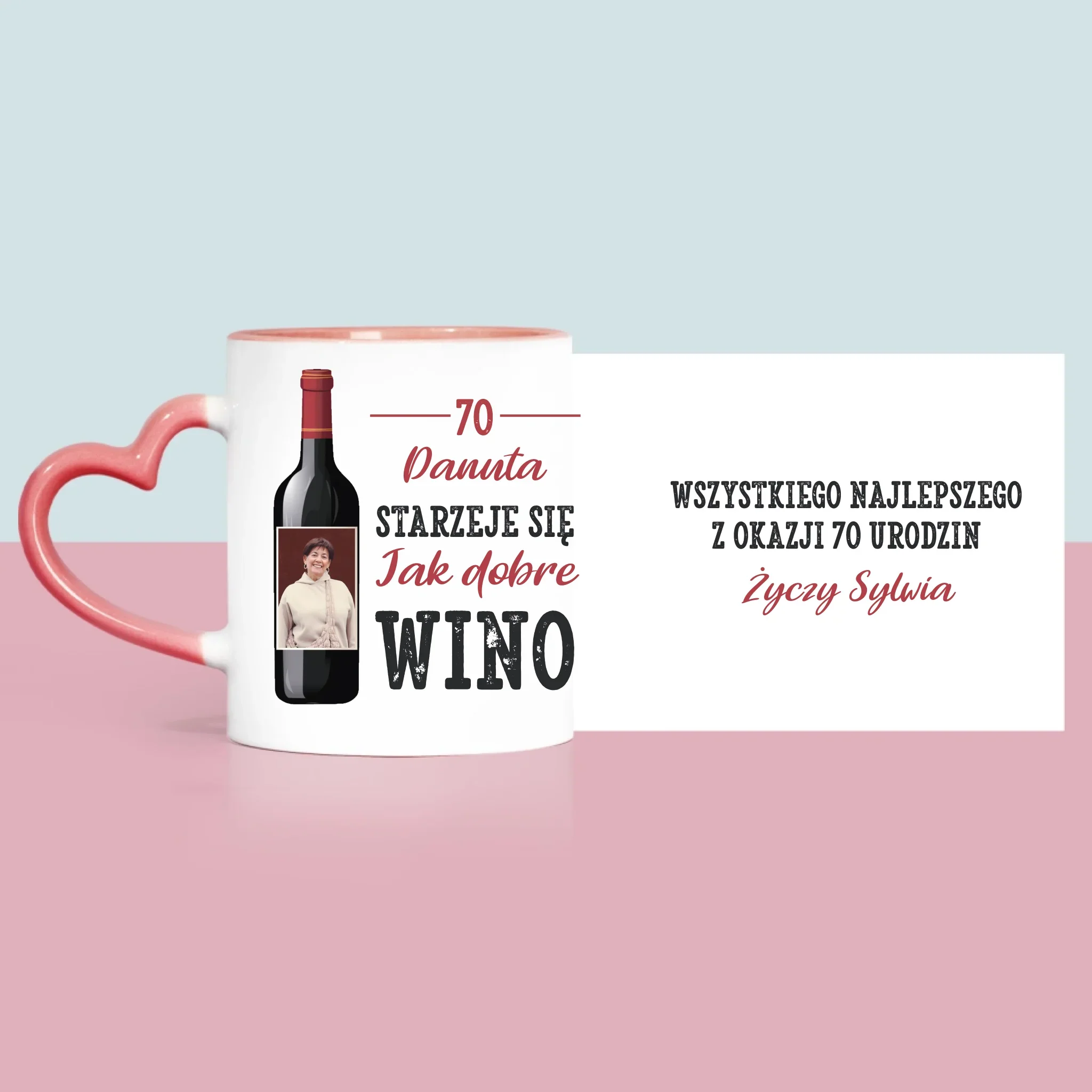 Zdjęcie I Podpis: Jak Dobre Wino - Kubek z Nadrukiem - Image 10
