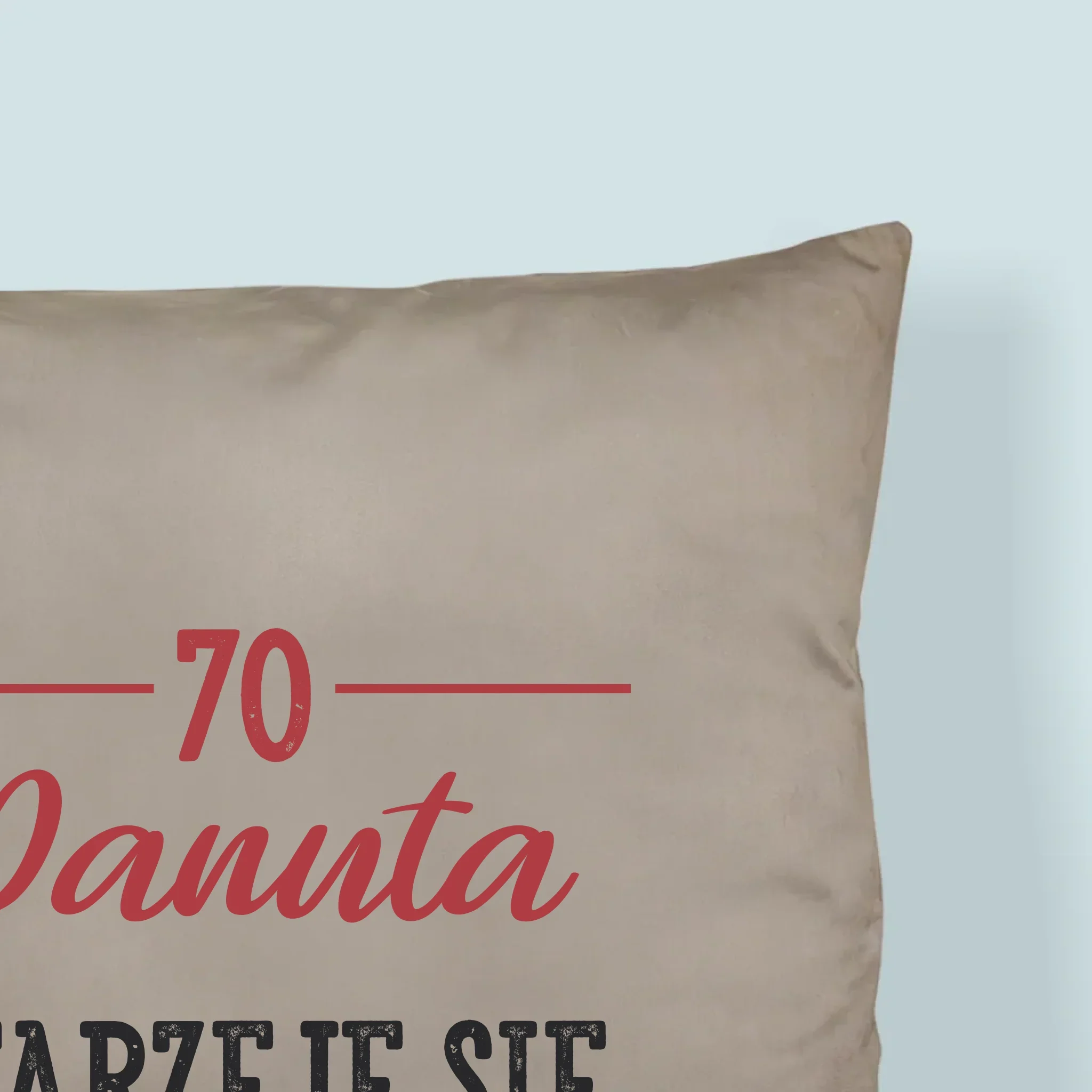 Zdjęcie I Podpis: Jak Dobre Wino - Poduszka z Nadrukiem - Image 2