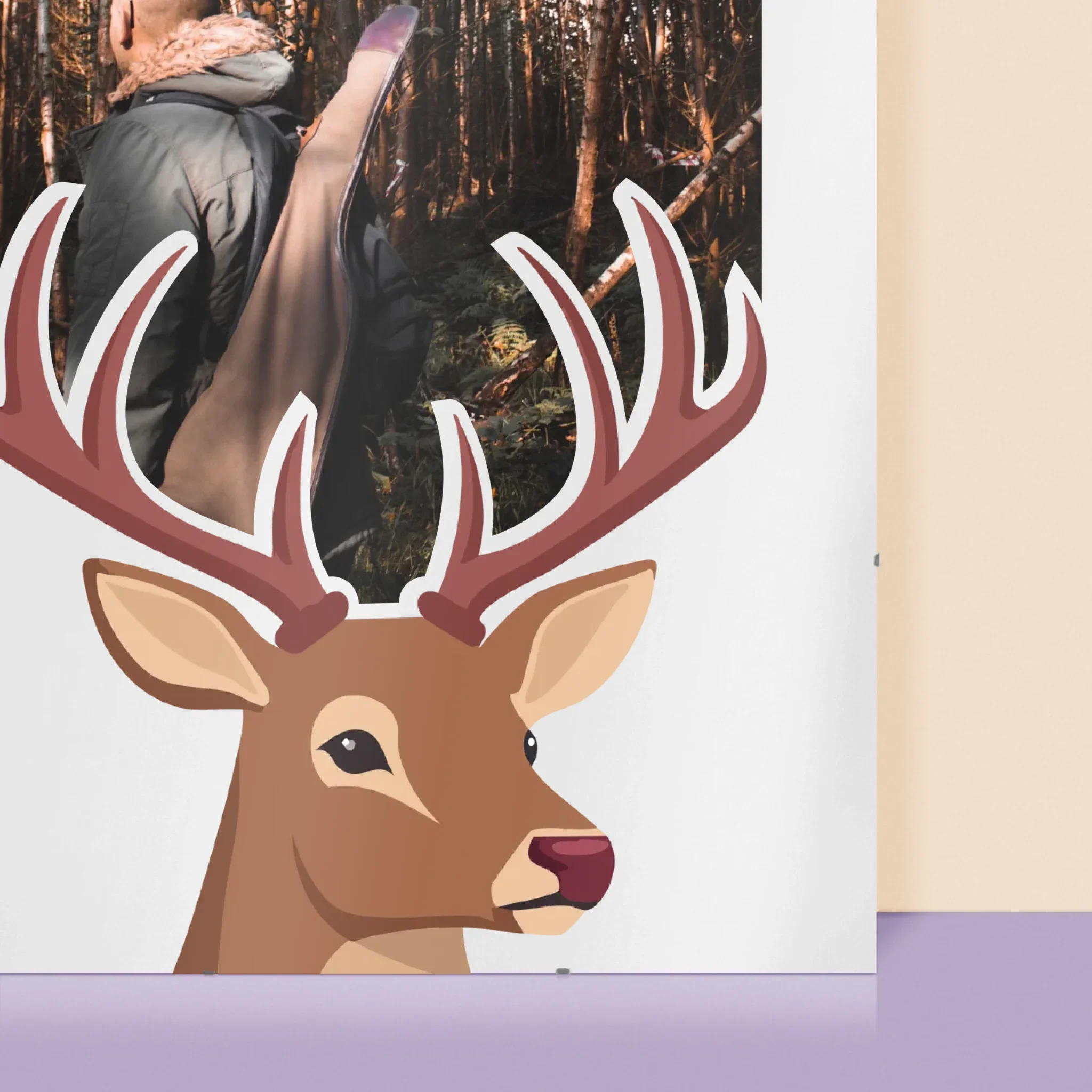 Zdjęcie I Podpis: Jeleń - Personalizowany Plakat - Image 2