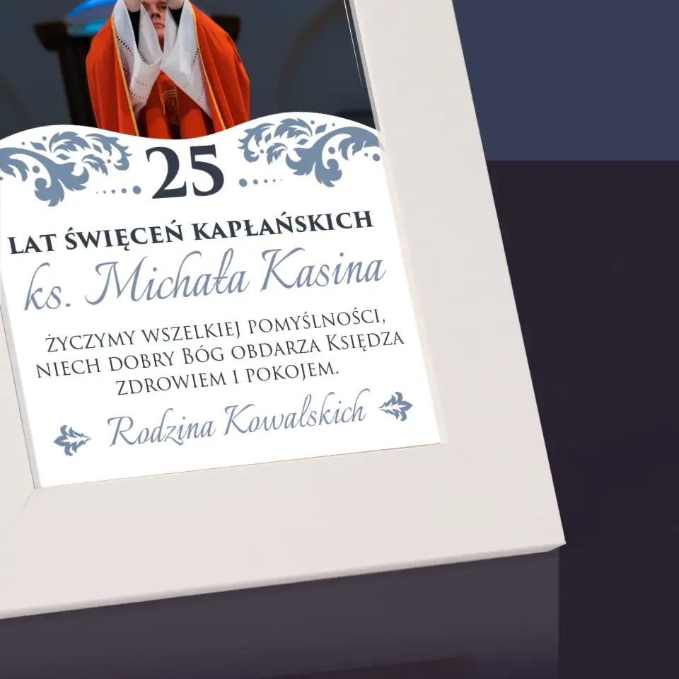 Zdjęcie i Podpis: Jubileusz Święceń Kapłańskich - Ramka Na Zdjęcie - Image 3
