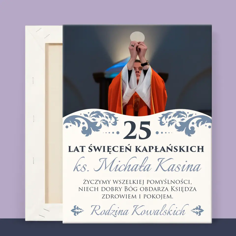 Zdjęcie i Podpis: Jubileusz Święceń Kapłańskich - Wydruk Obramowany - Image 11