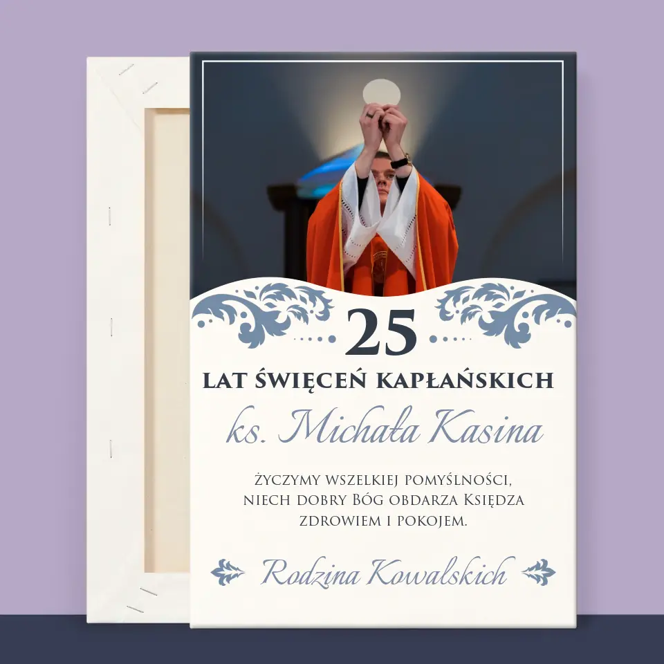 Zdjęcie i Podpis: Jubileusz Święceń Kapłańskich - Wydruk Obramowany - Image 12