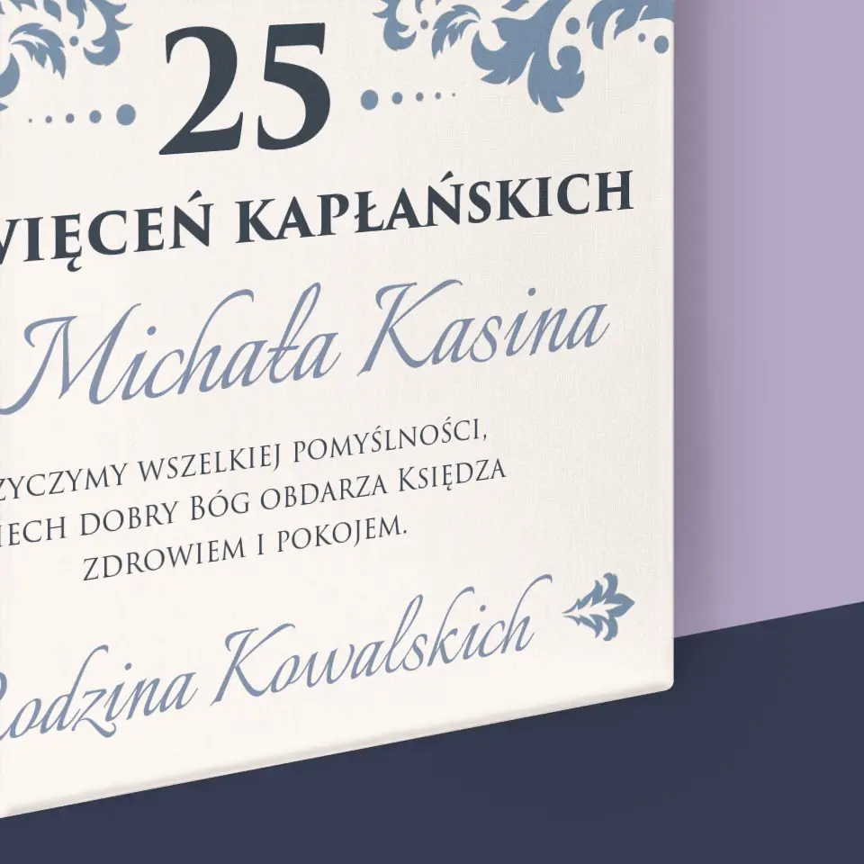 Zdjęcie i Podpis: Jubileusz Święceń Kapłańskich - Wydruk Obramowany - Image 16